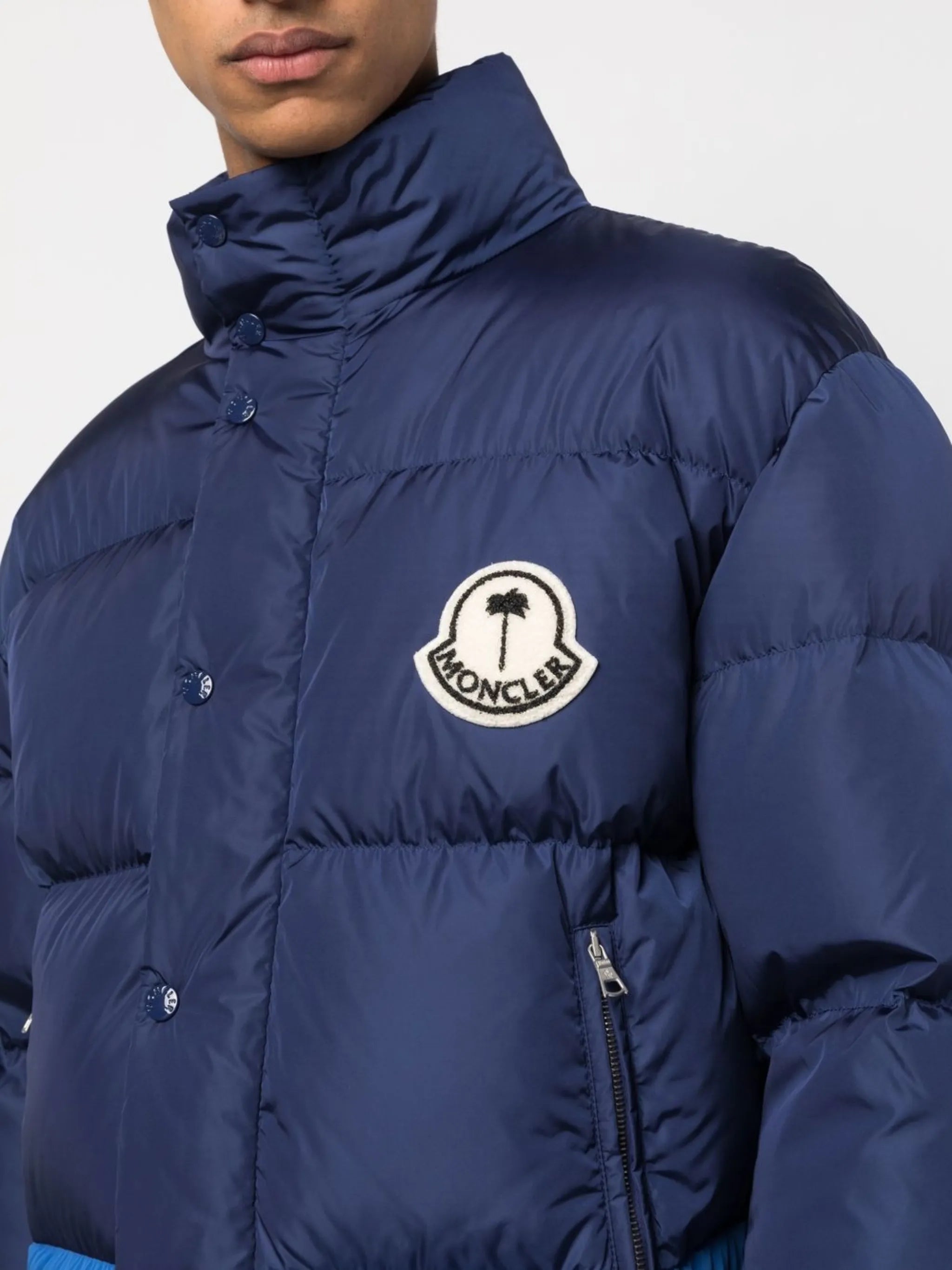 logo-print padded jacket
