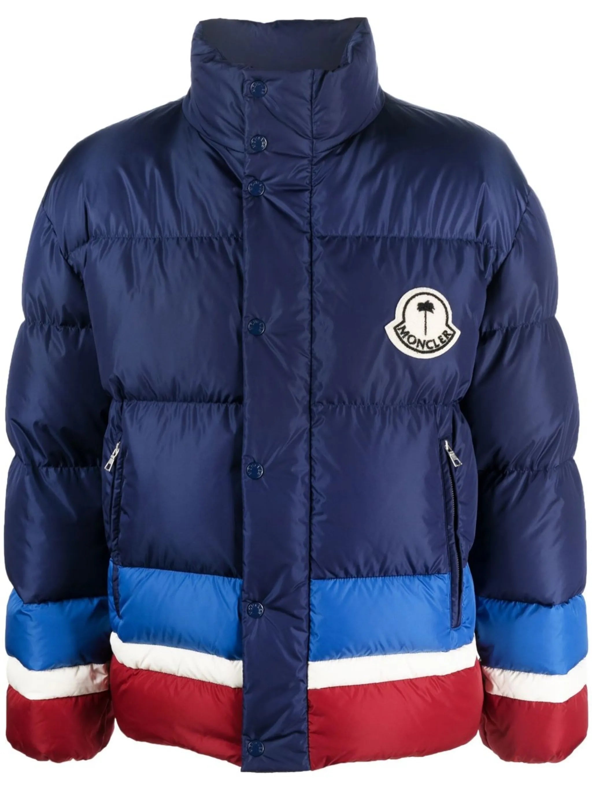 logo-print padded jacket