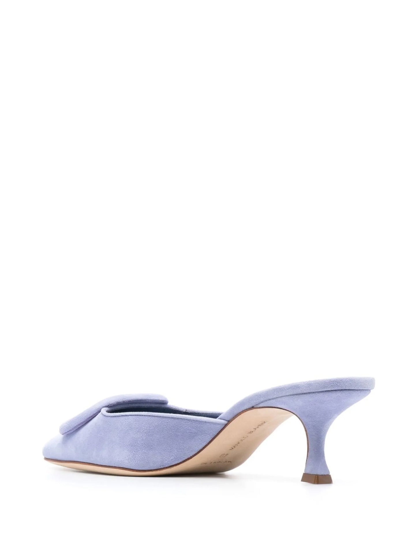 buckle-detail 65mm suede kitten heels