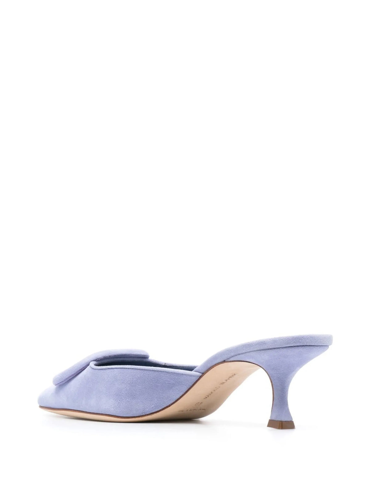 buckle-detail 65mm suede kitten heels