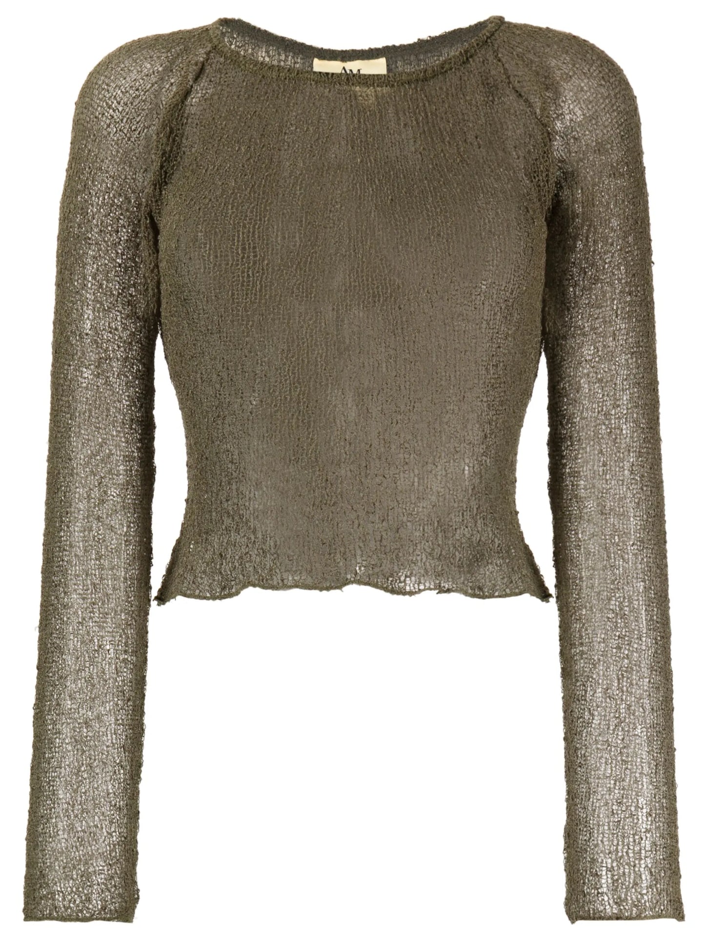 Beckie open-knit sheer top