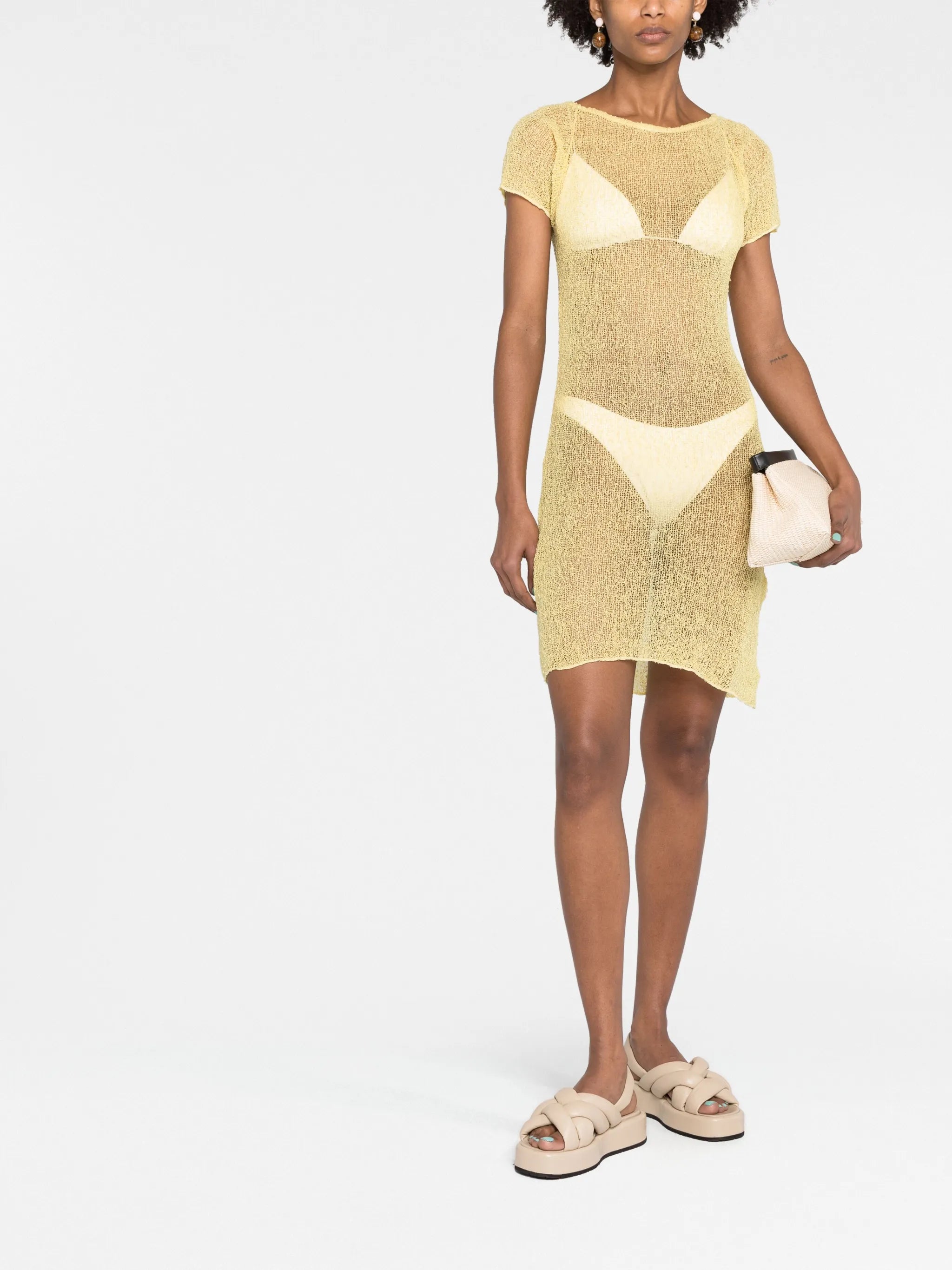 Billie open-knit mini dress