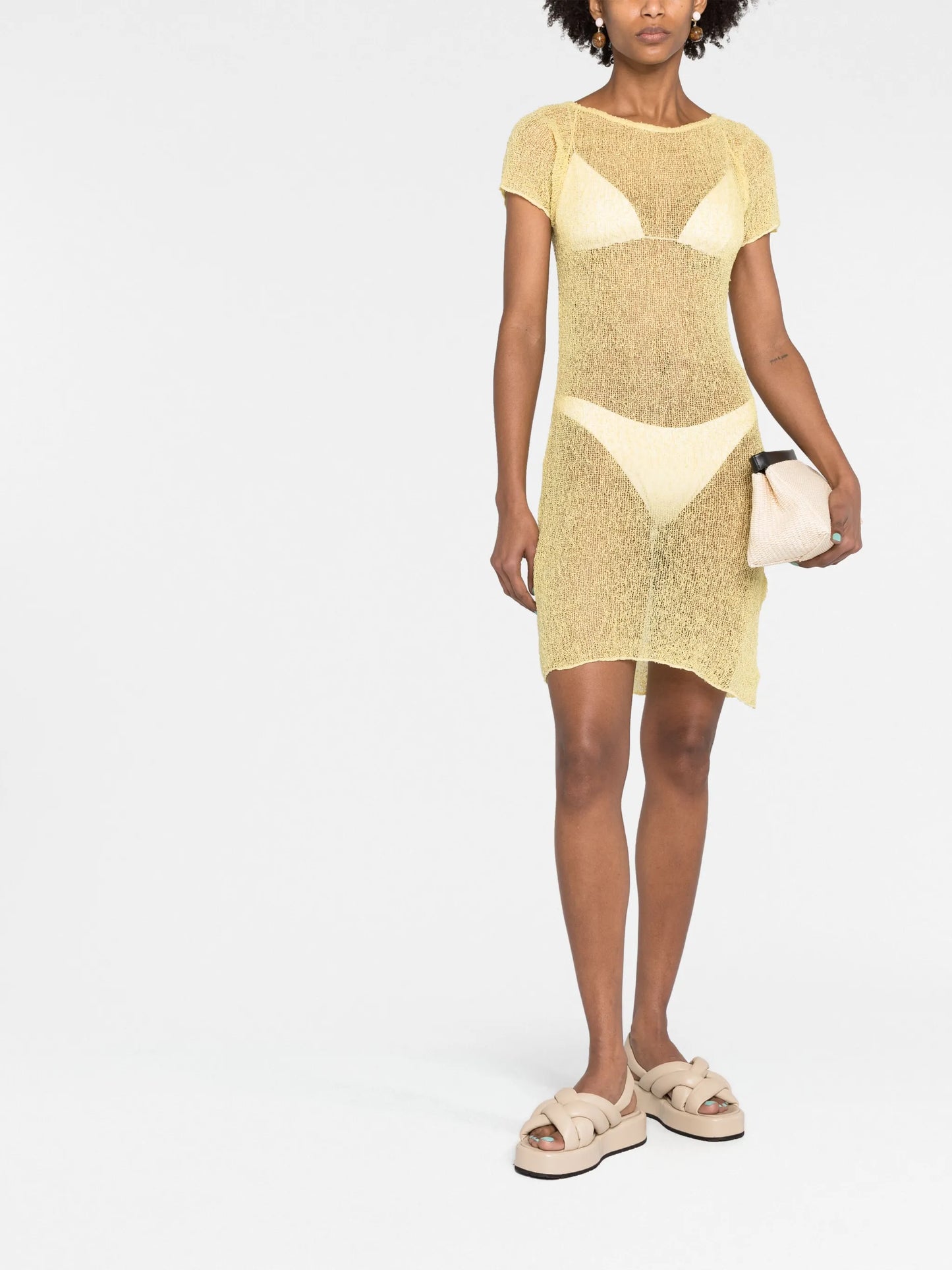 Billie open-knit mini dress