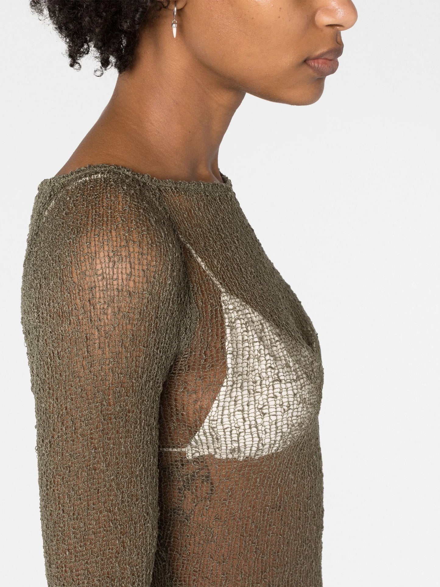 Andy sheer knitted mini dress