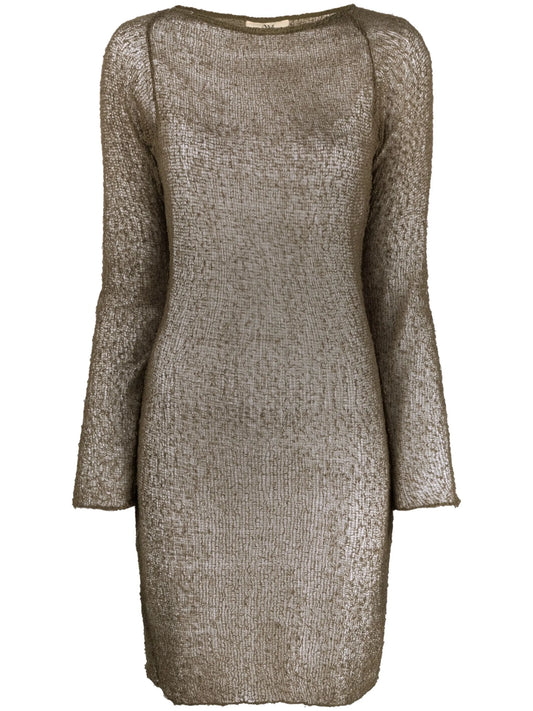 Andy sheer knitted mini dress