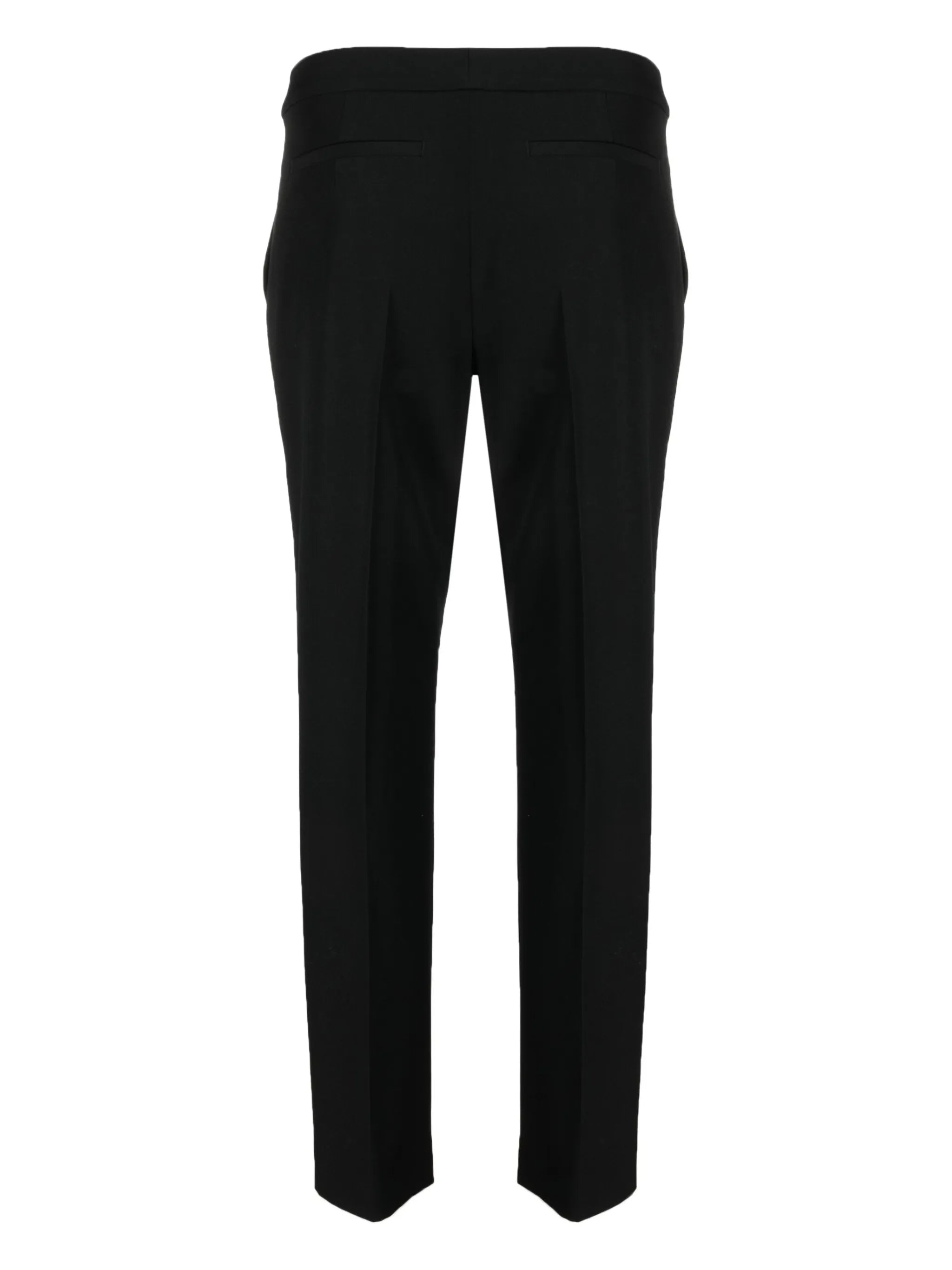 tapered mid-rise trousers