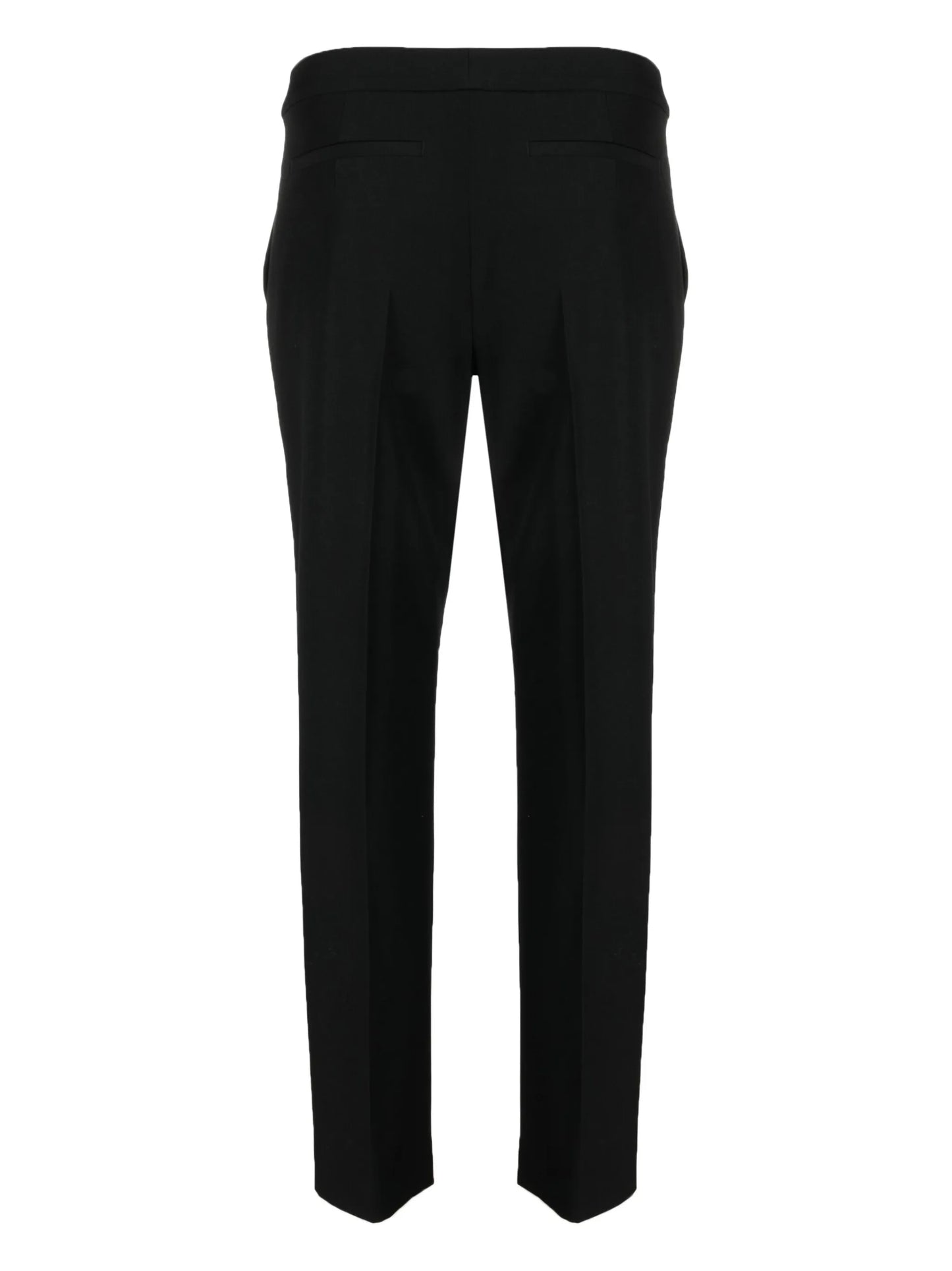 tapered mid-rise trousers