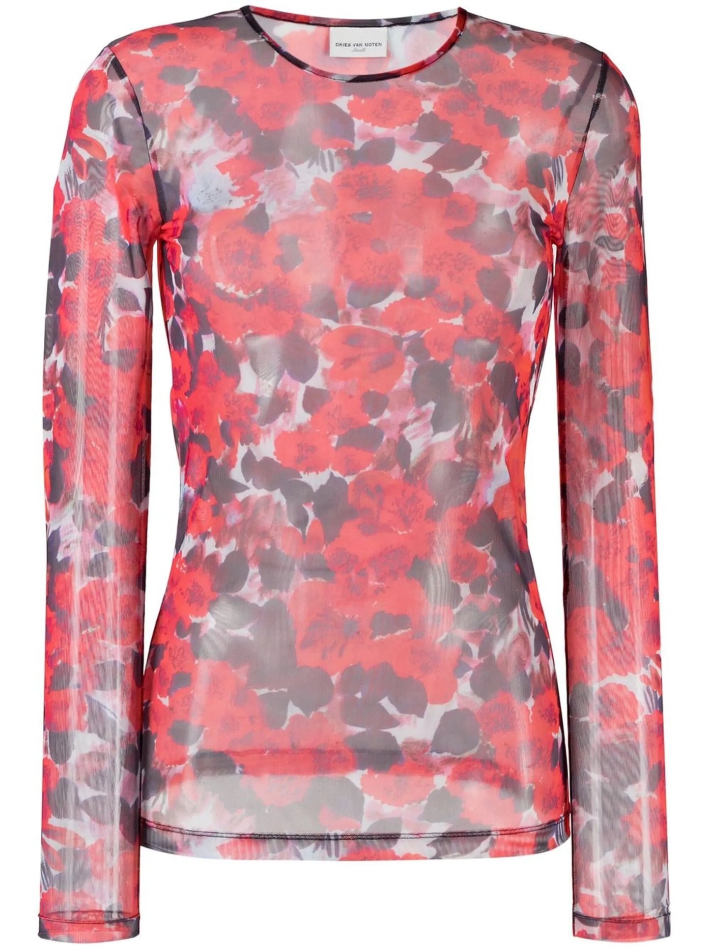 floral-print long-sleeve T-shirt