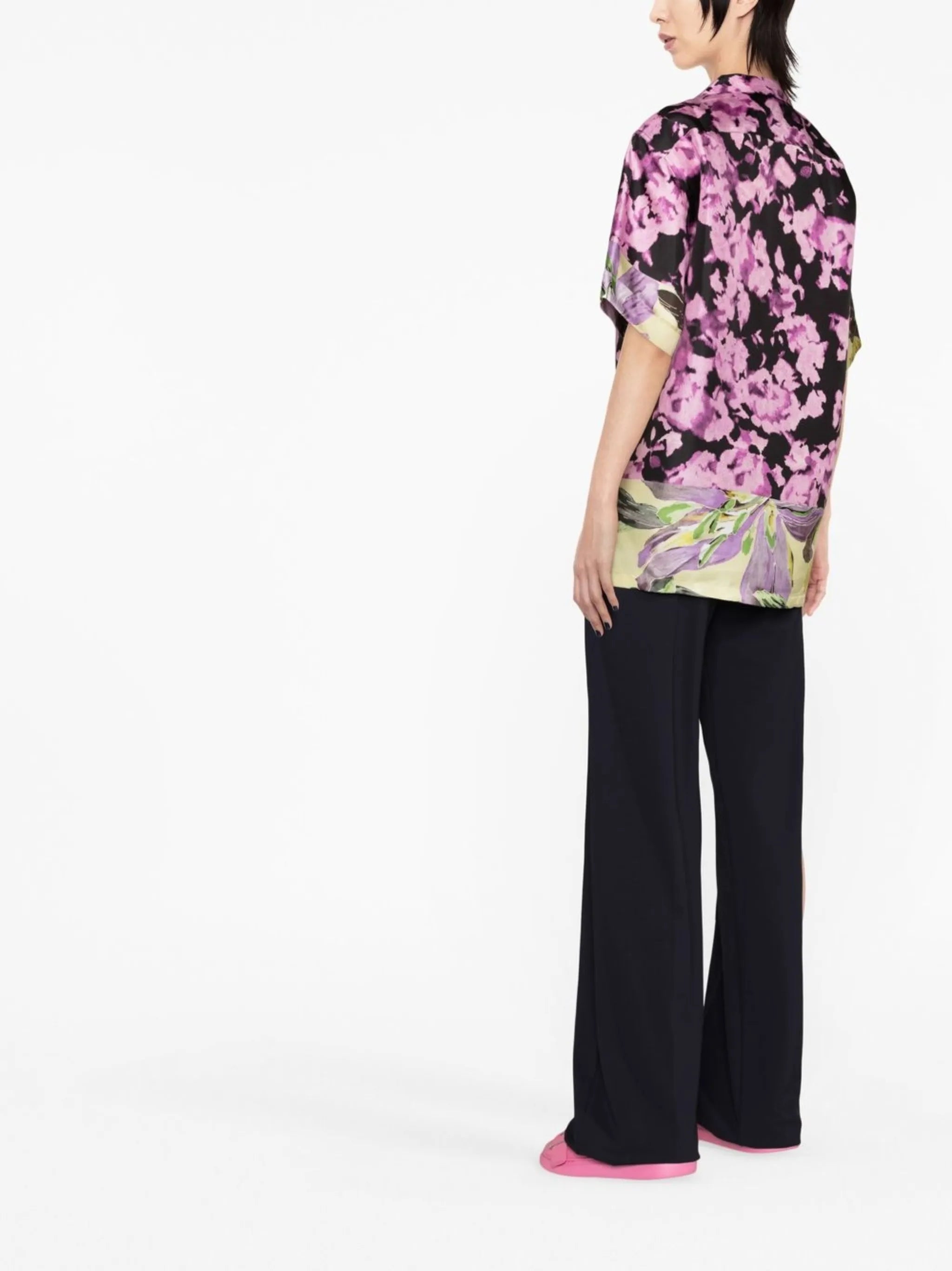 Clive floral-print silk shirt