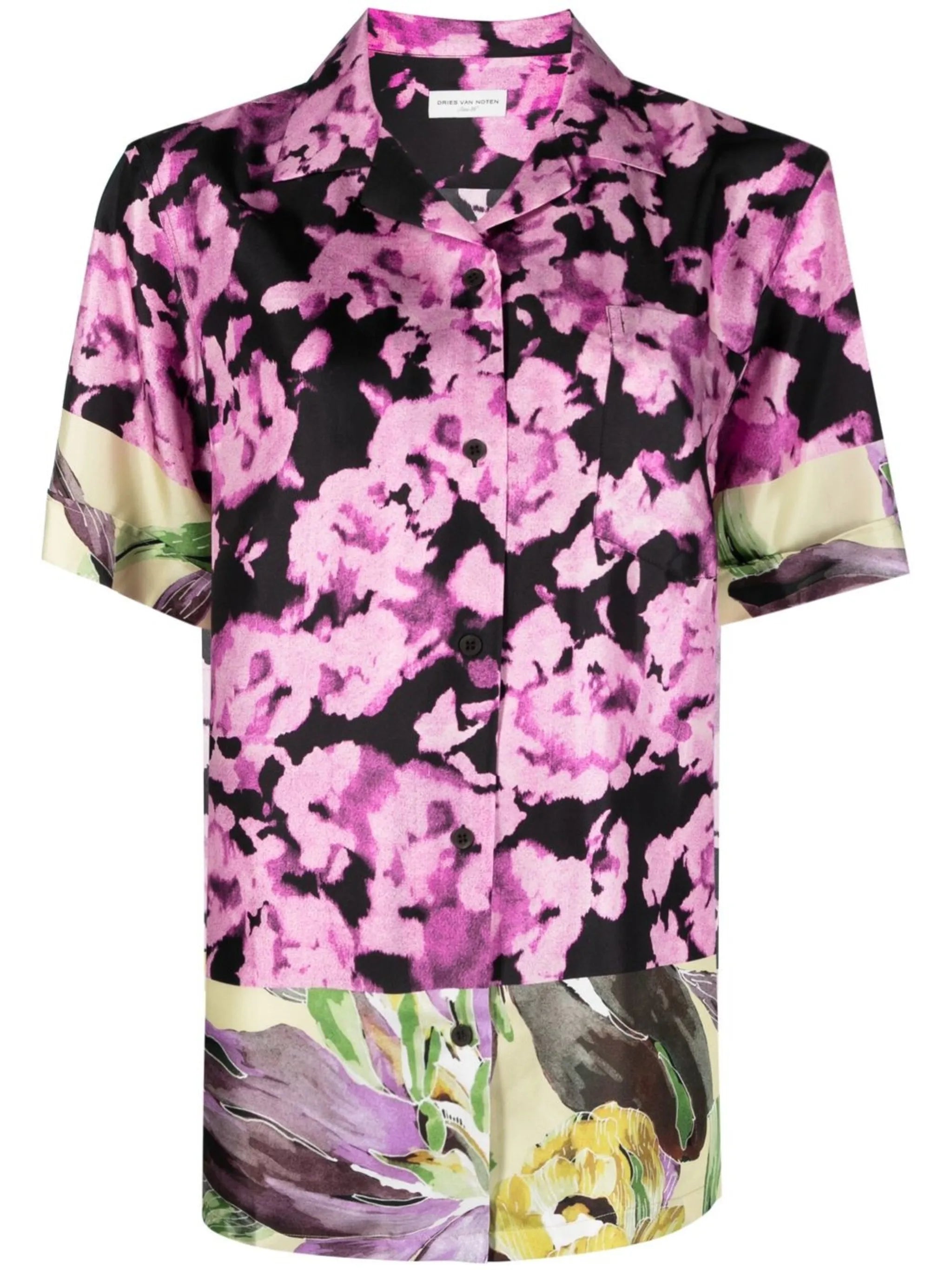 Clive floral-print silk shirt