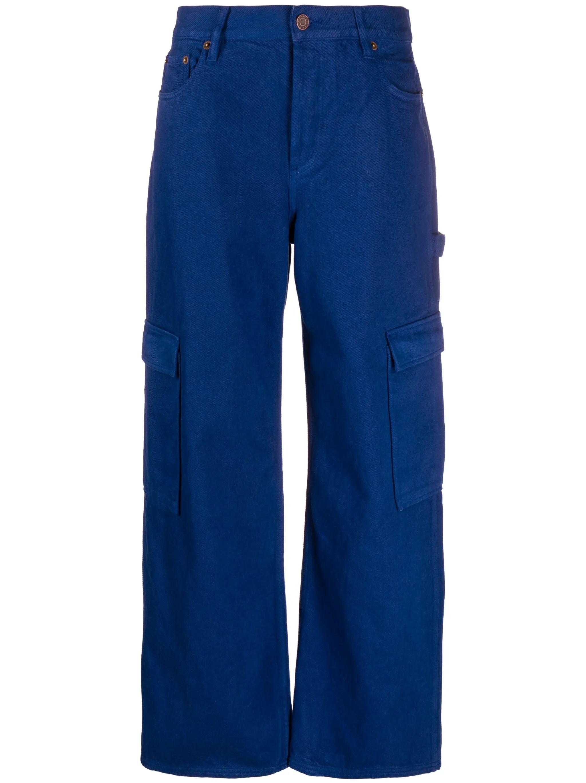 cargo-pockets wide-leg jeans