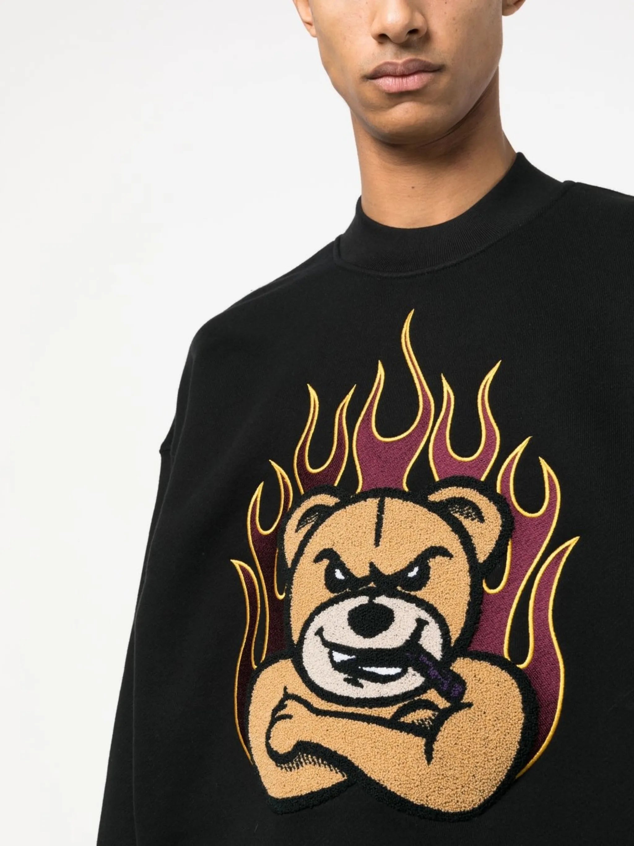 graphic-print crew neck sweatshirt