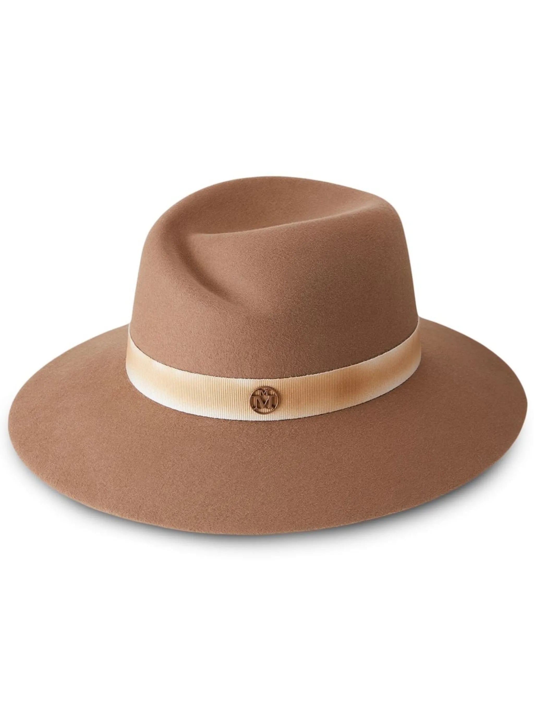 Brown Virginie Logo Detail Fedora