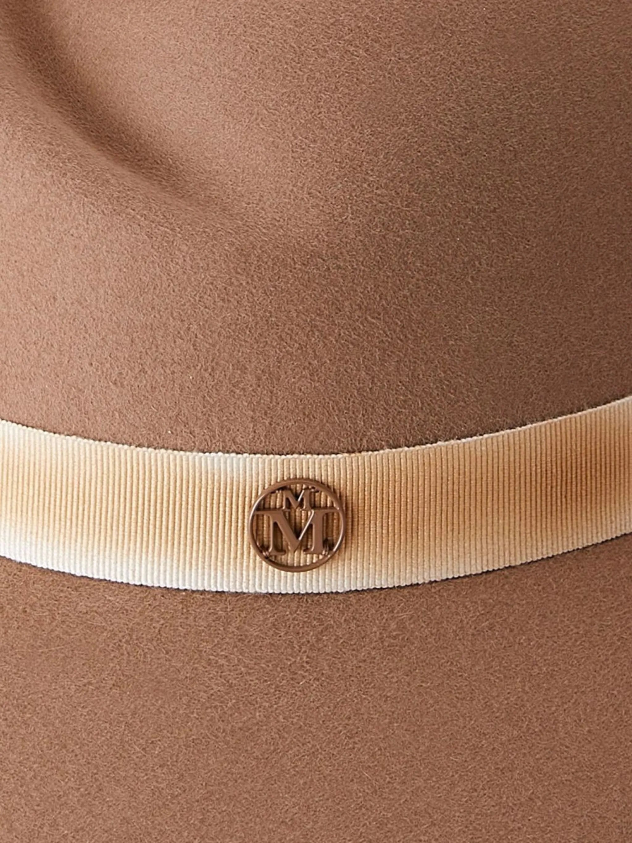Brown Virginie Logo Detail Fedora