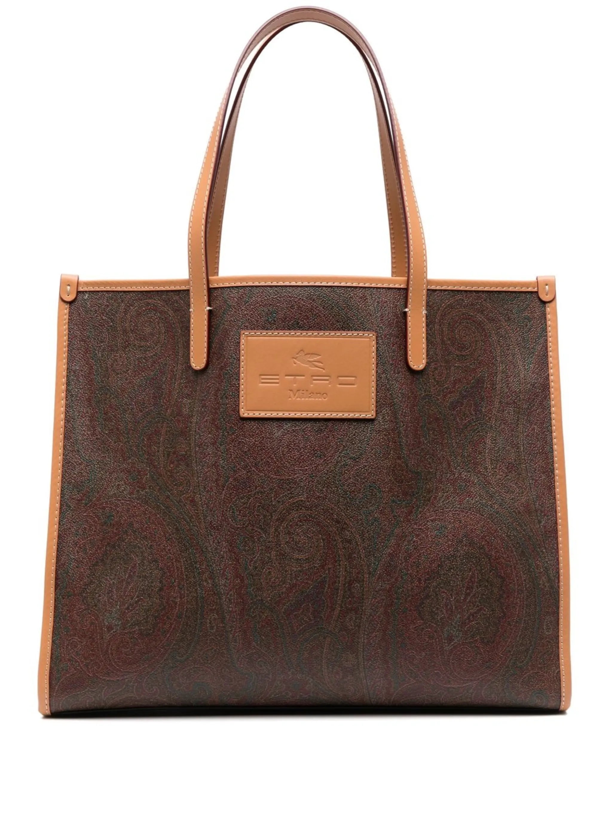 paisley-pattern tote bag