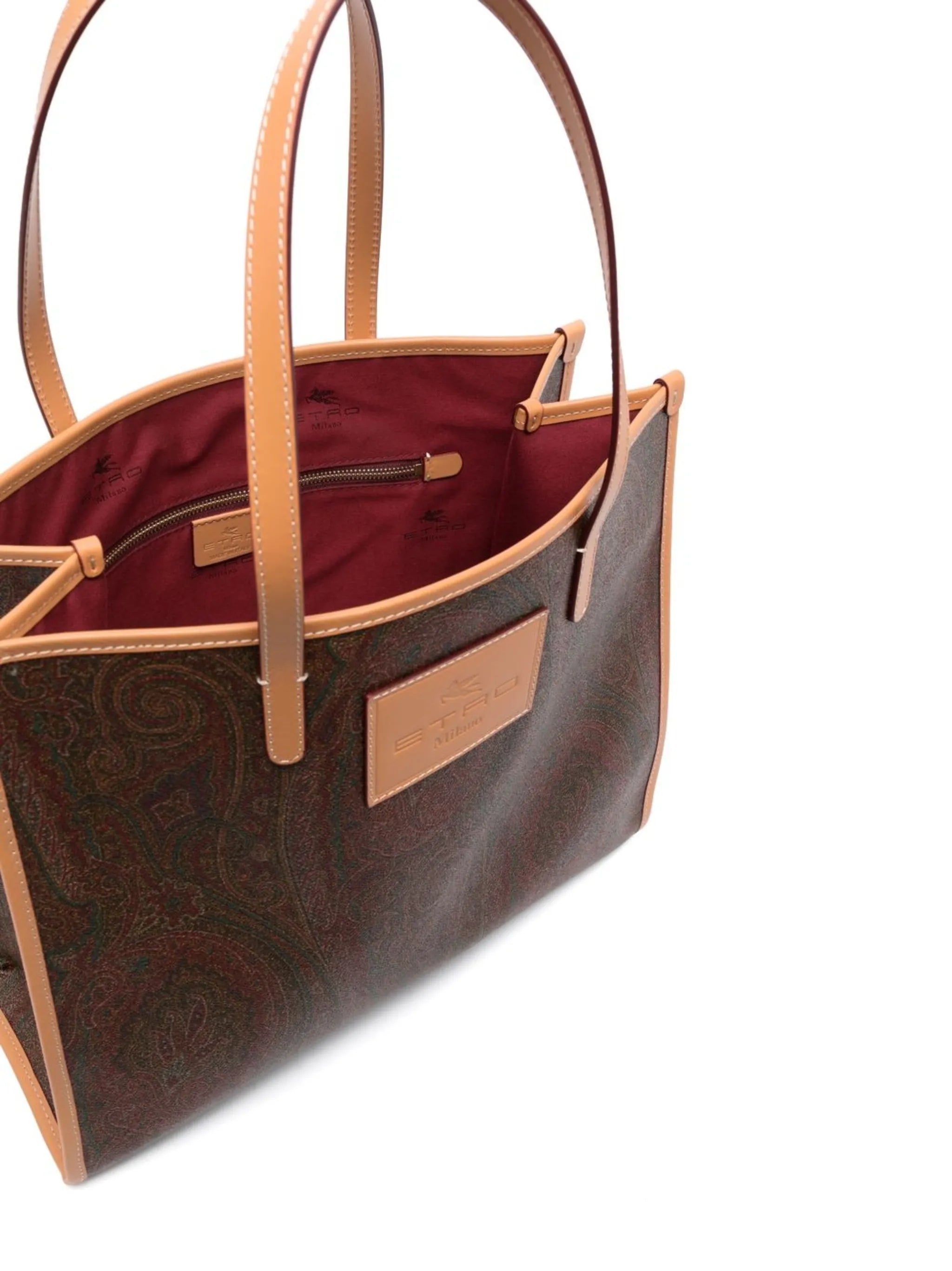 paisley-pattern tote bag