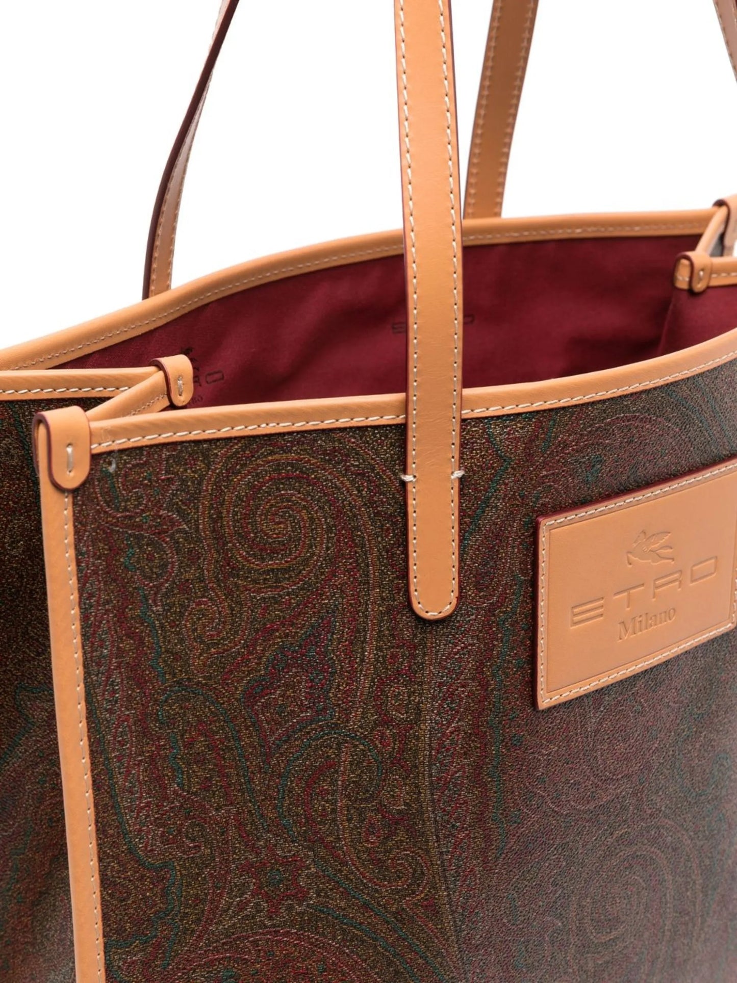 paisley-pattern tote bag
