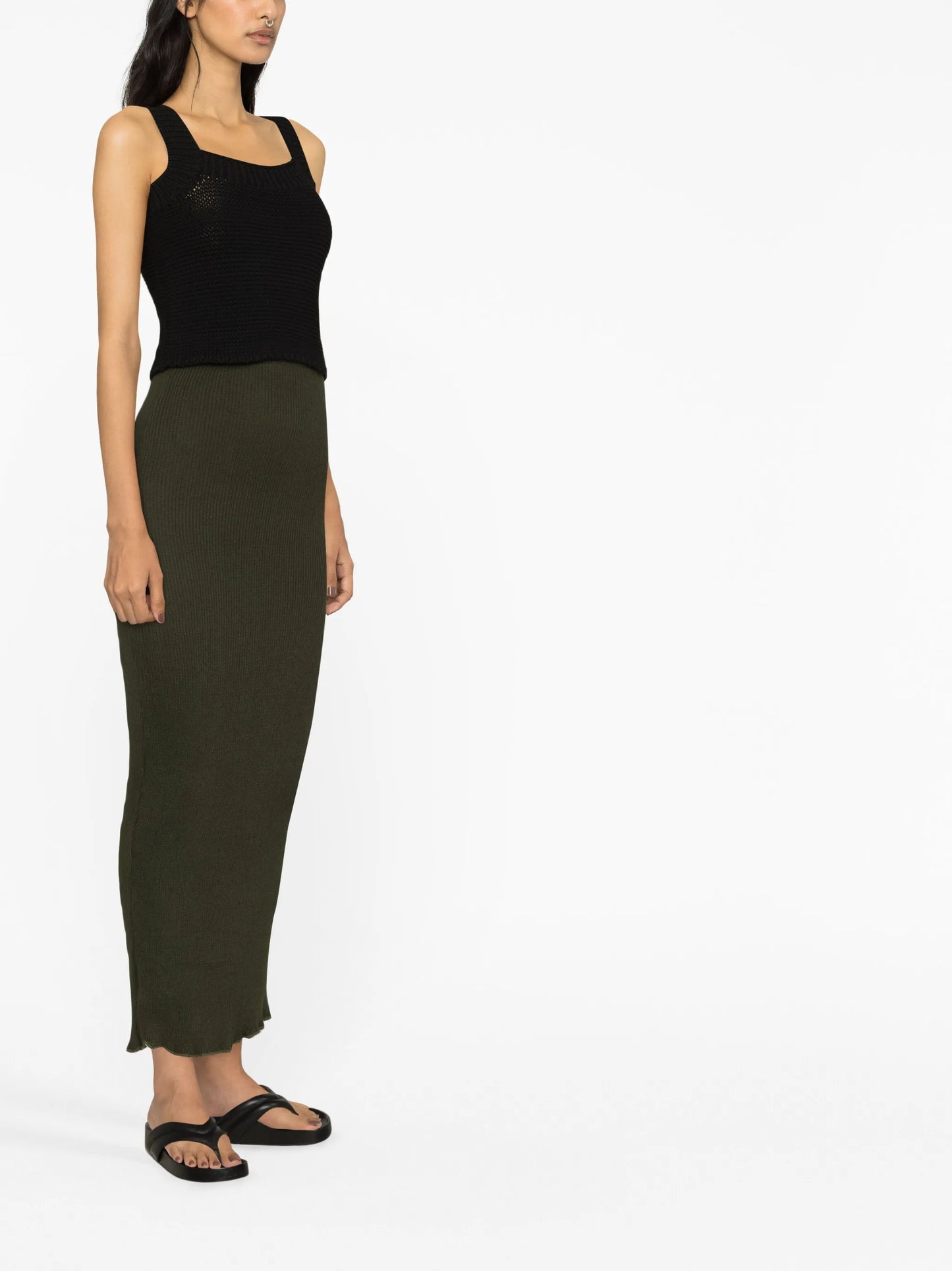Peggy knitted midi skirt