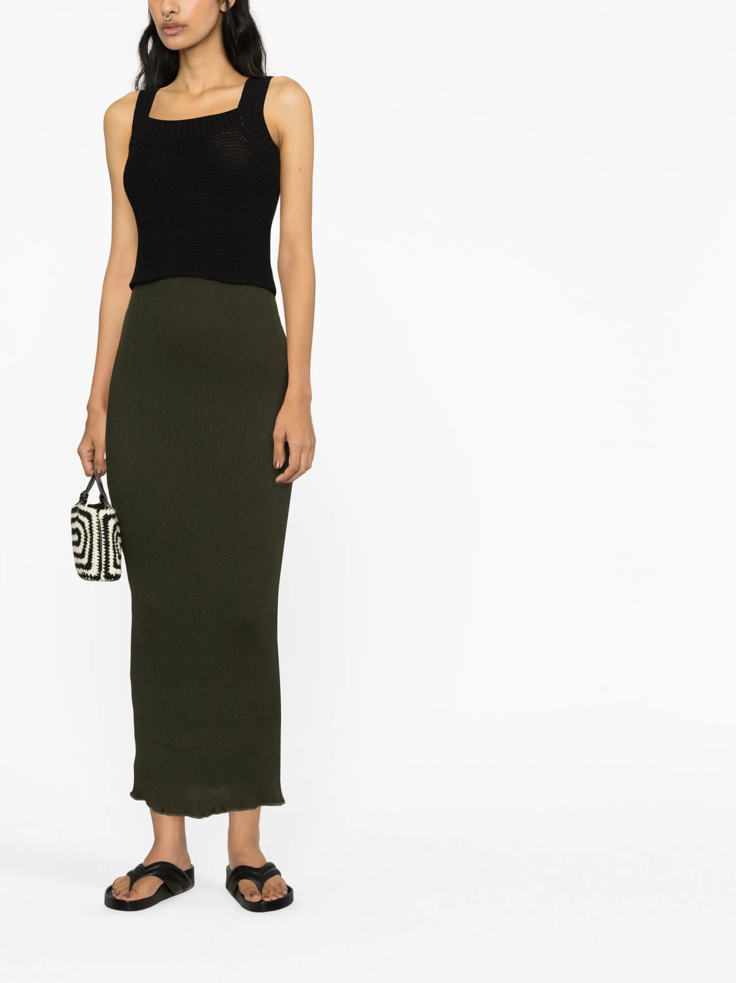 Peggy knitted midi skirt