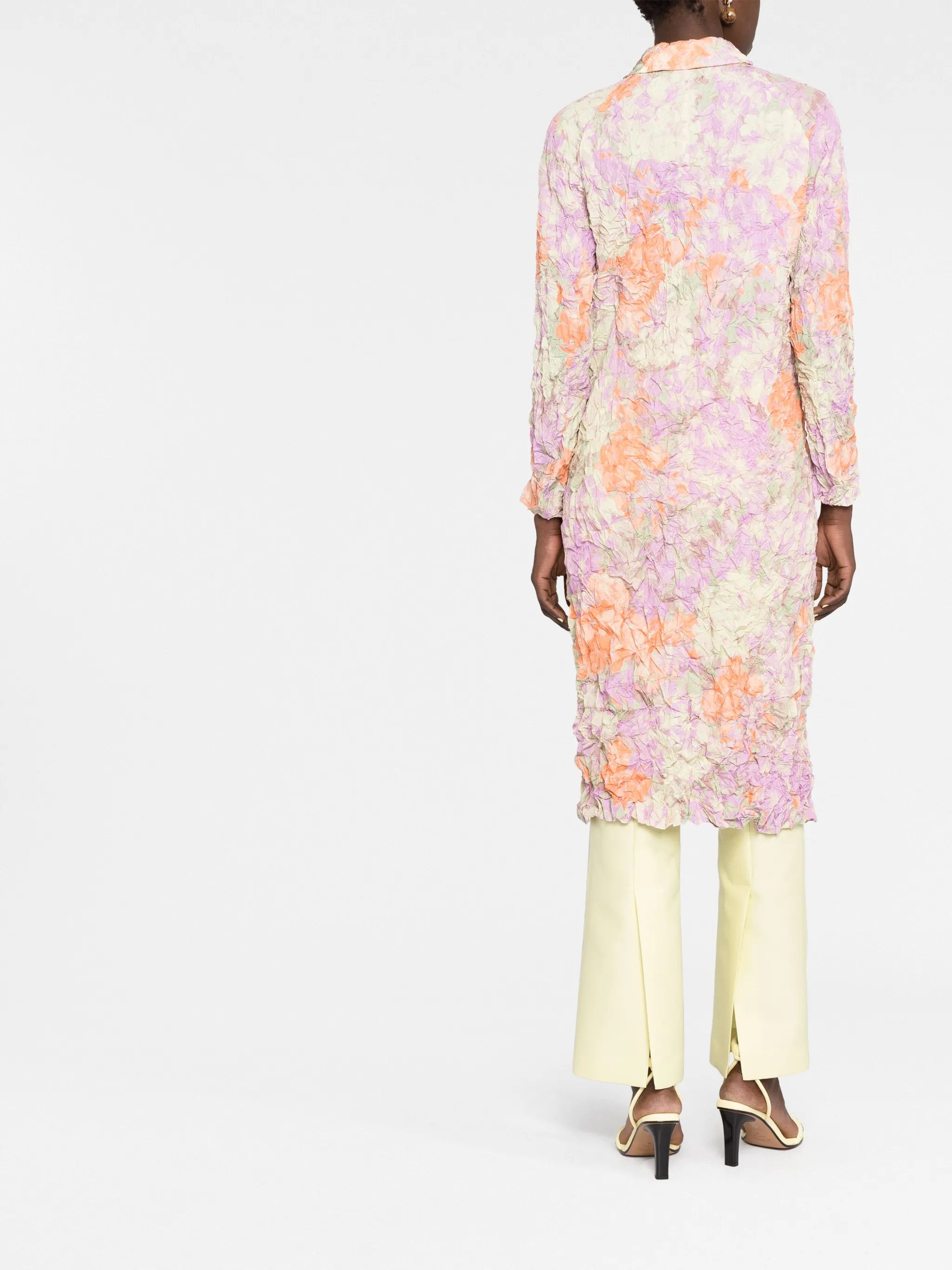 Raltonas crinkled seersucker coat