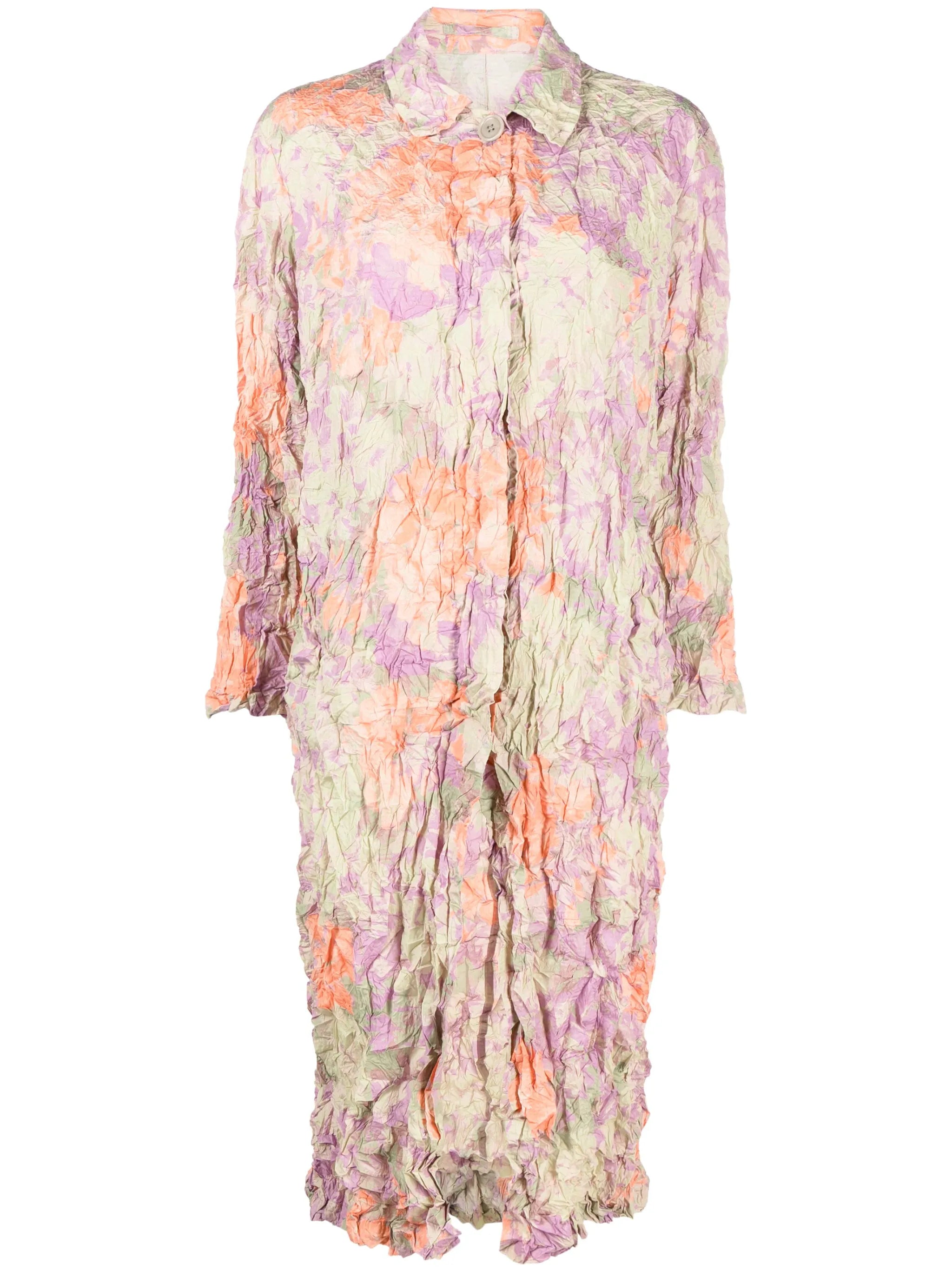Raltonas crinkled seersucker coat