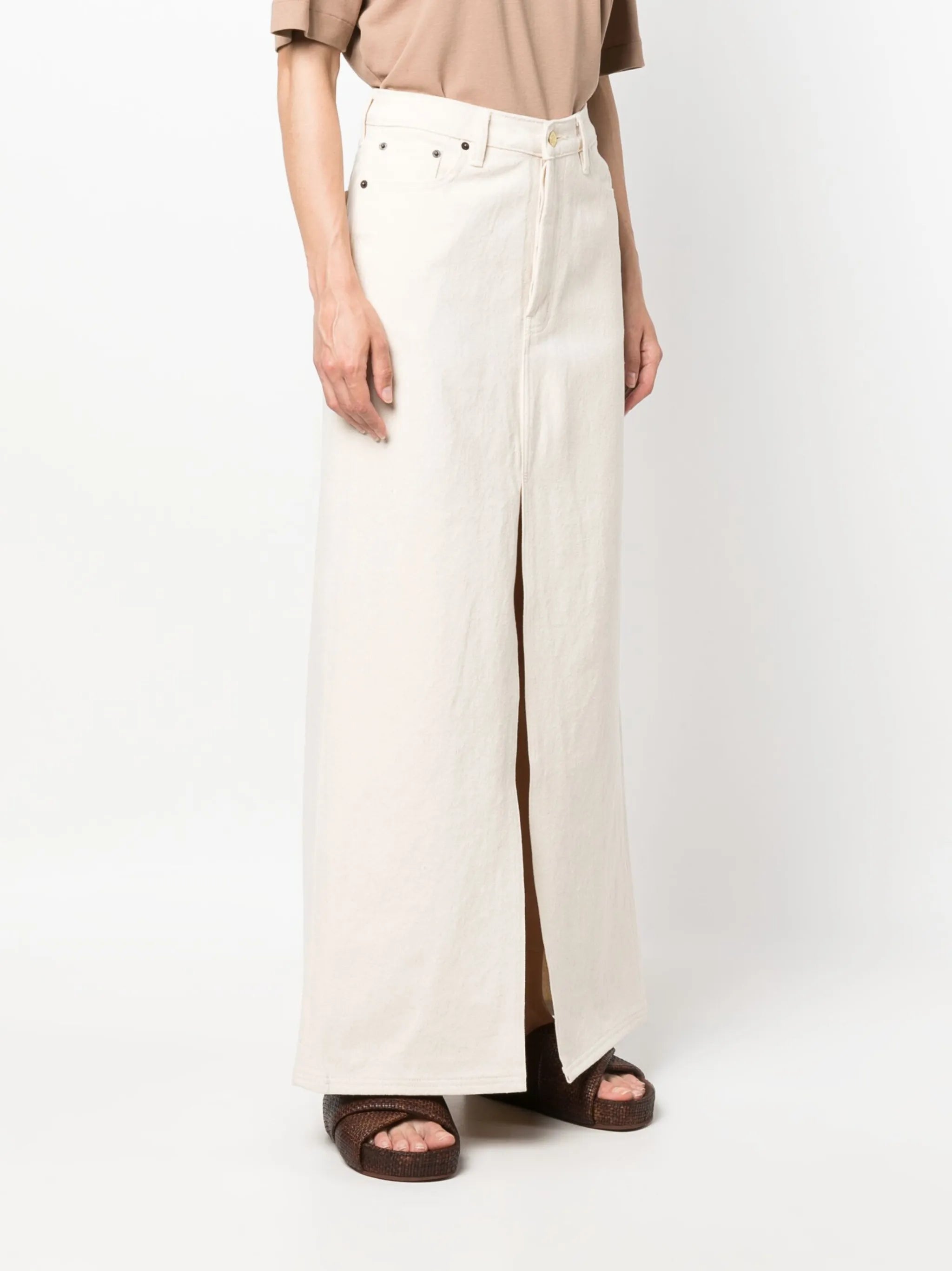 Lima denim maxi skirt