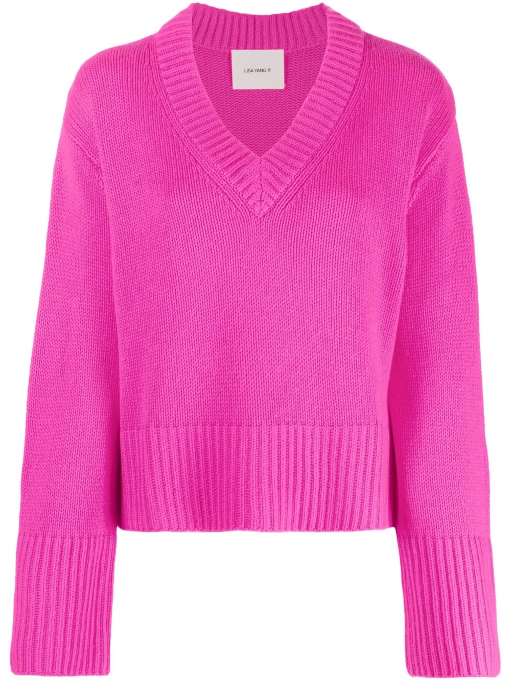 cashmere V-neck jumper
