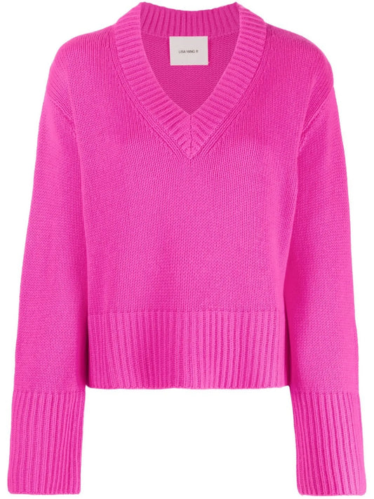 cashmere V-neck jumper