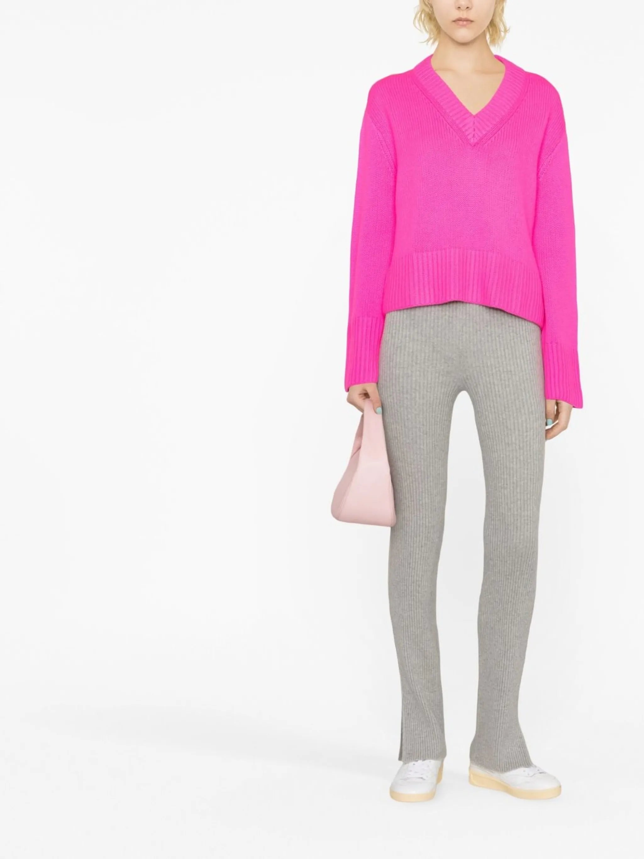 cashmere V-neck jumper