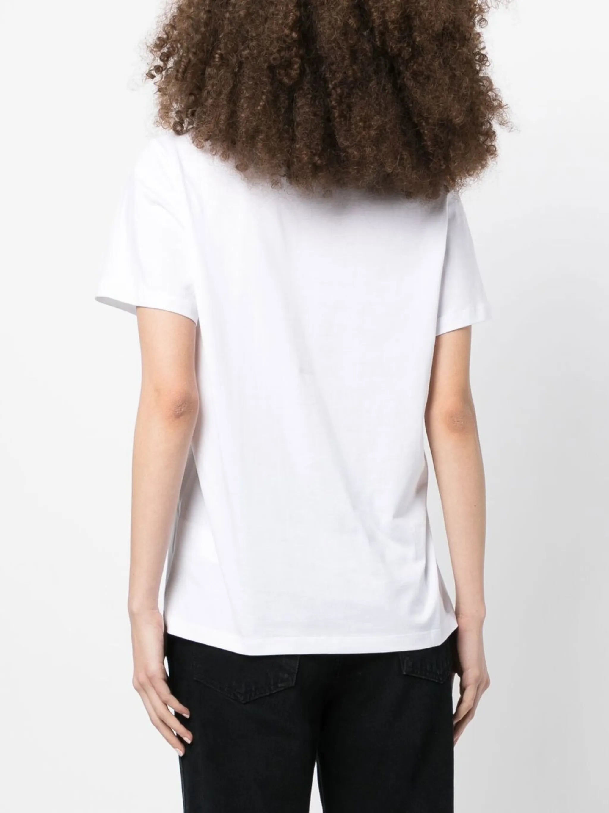 smiley-print organic cotton t-shirt