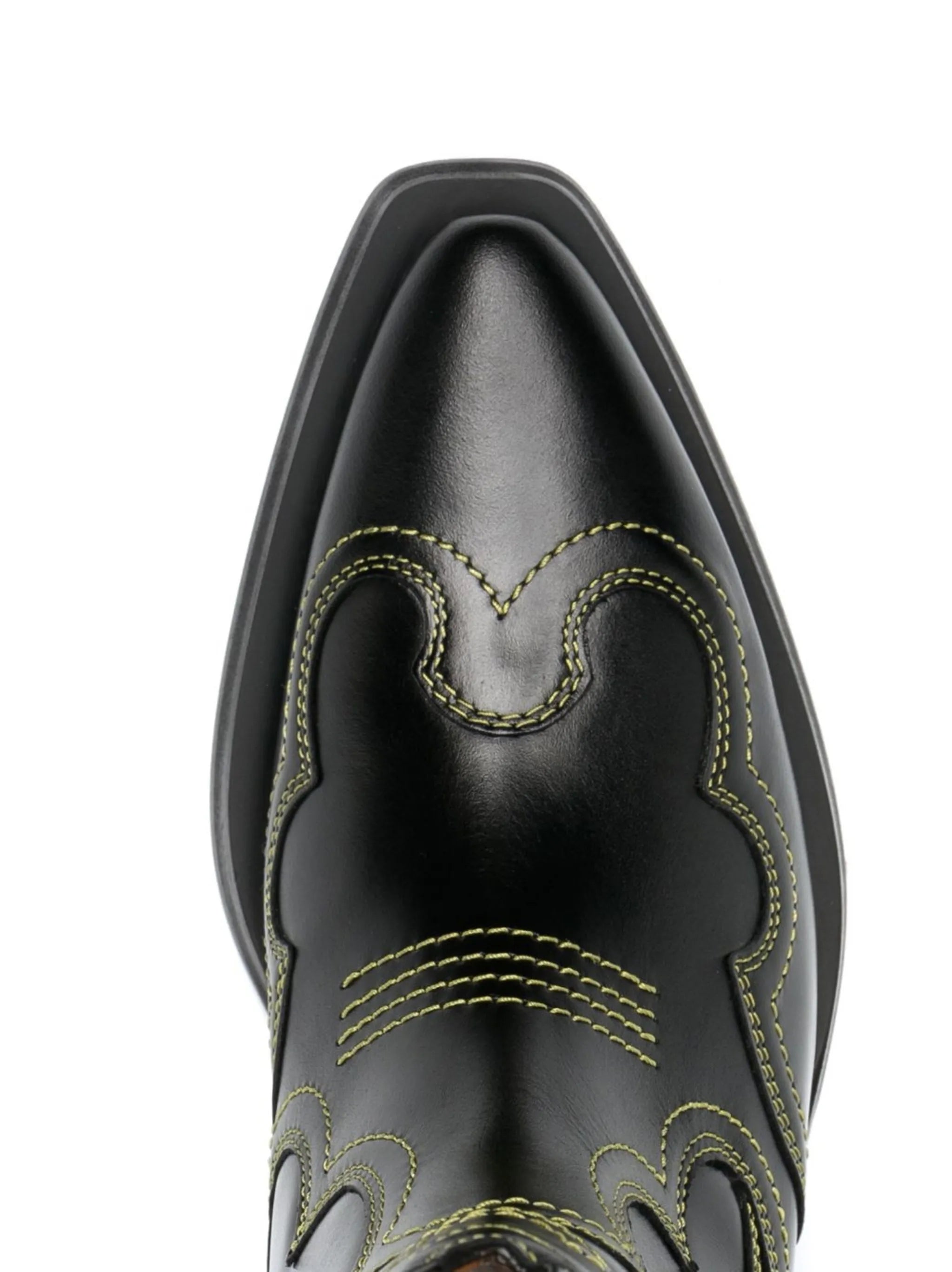 35mm Western leather boots