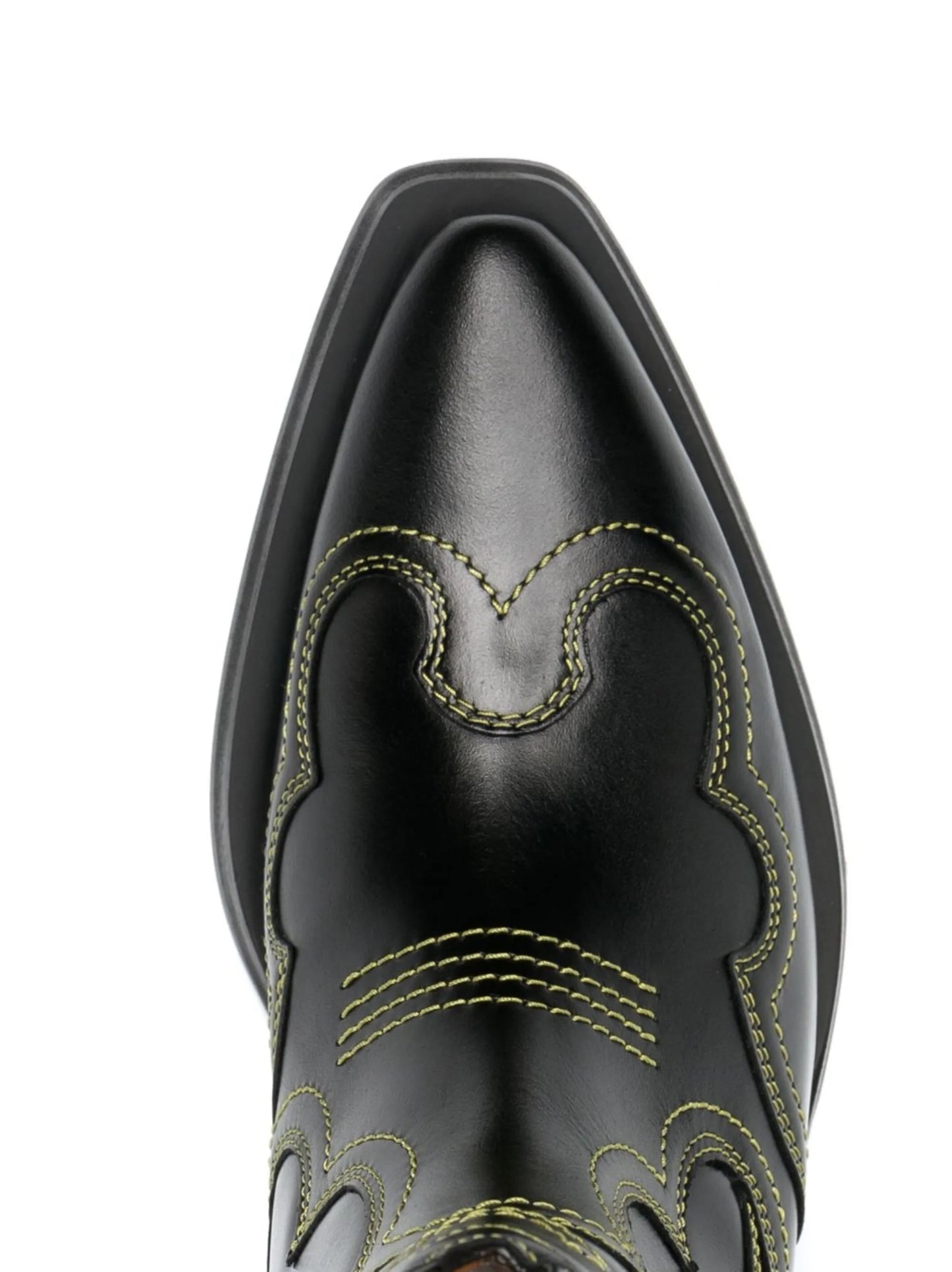 35mm Western leather boots