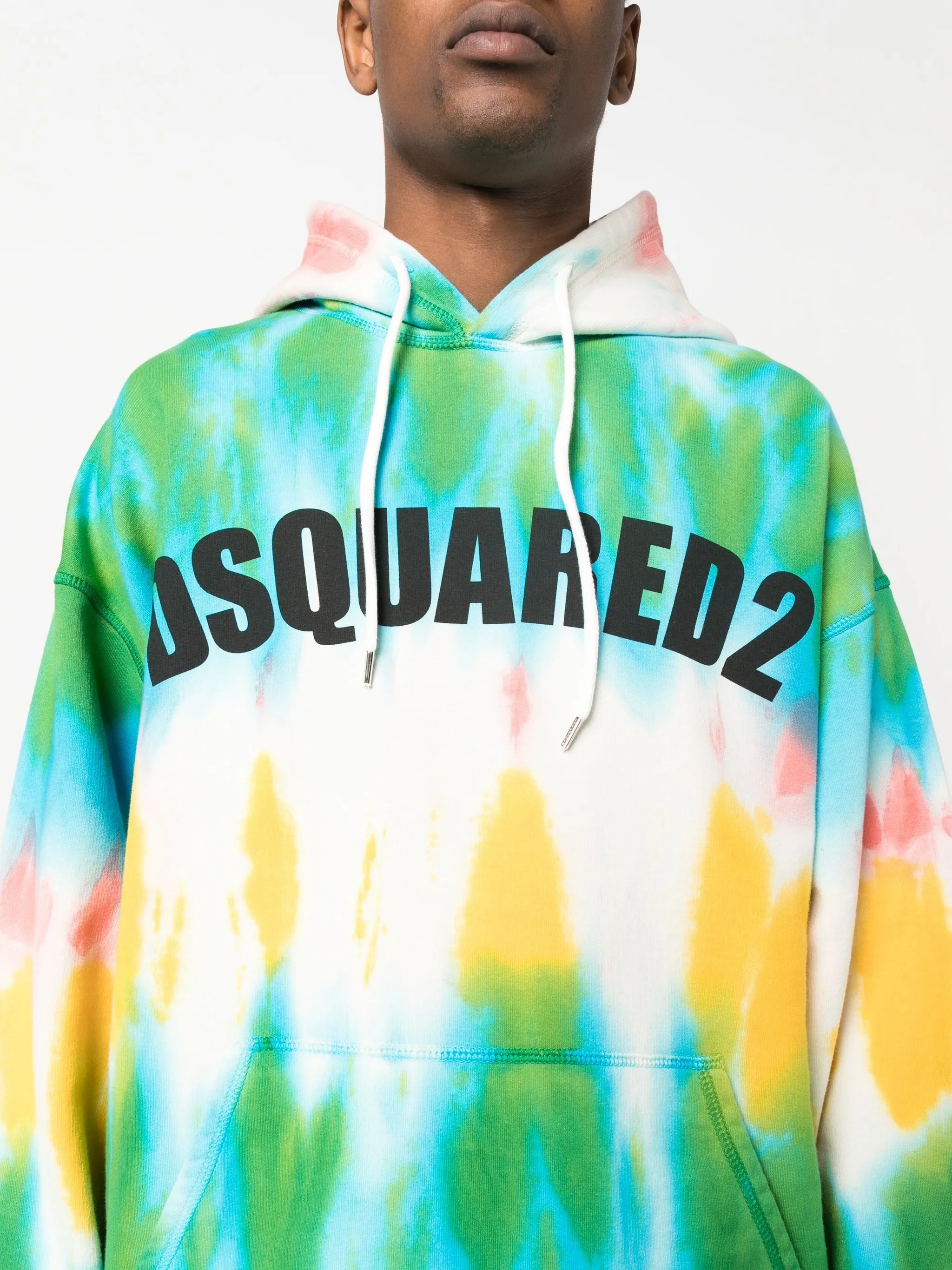 tie-dye cotton hoodie