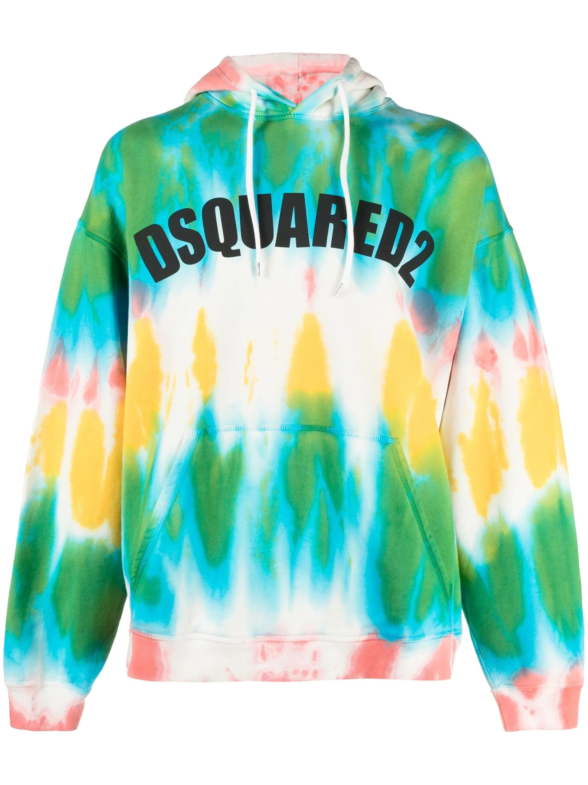 tie-dye cotton hoodie