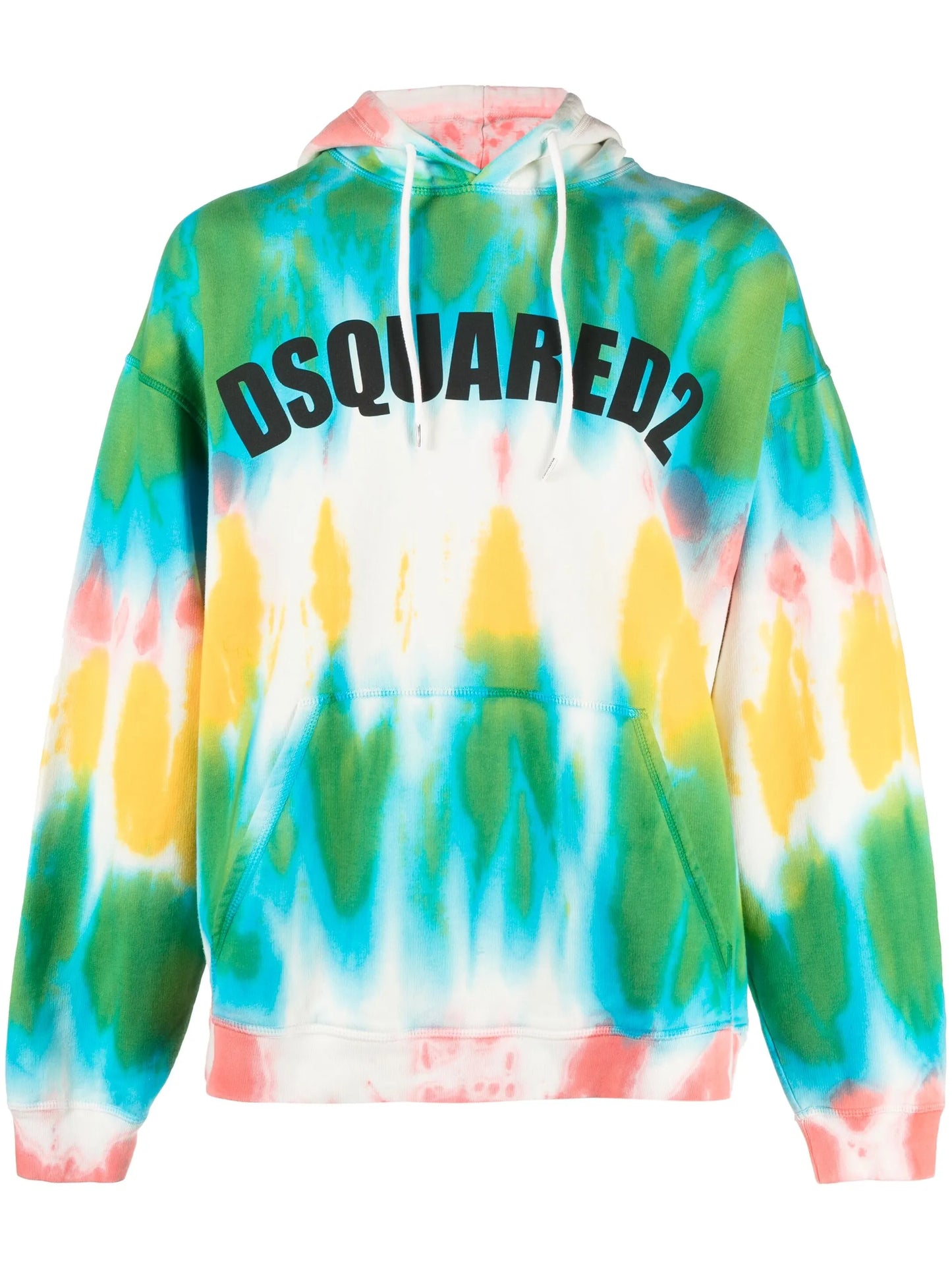 tie-dye cotton hoodie