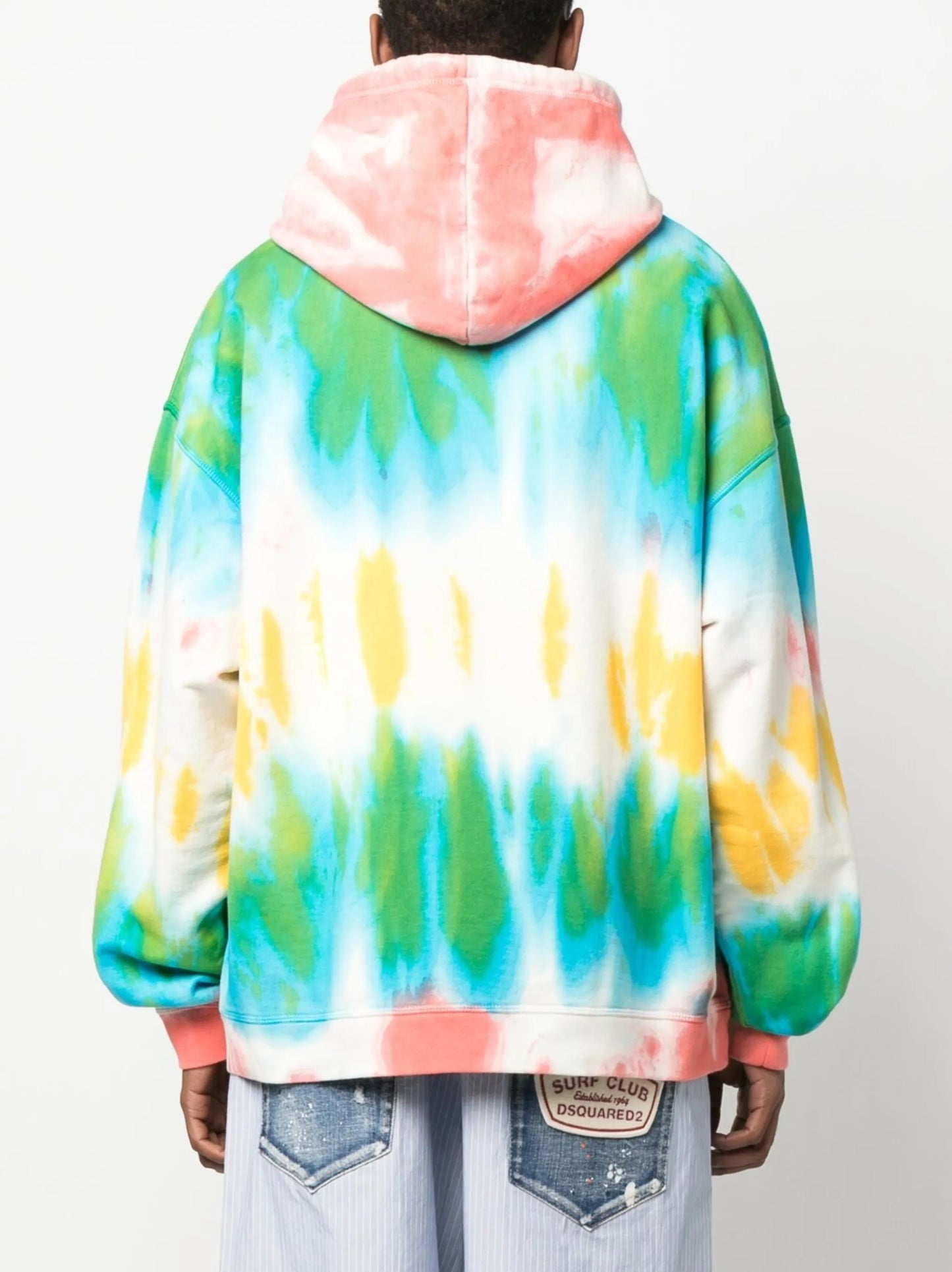 tie-dye cotton hoodie