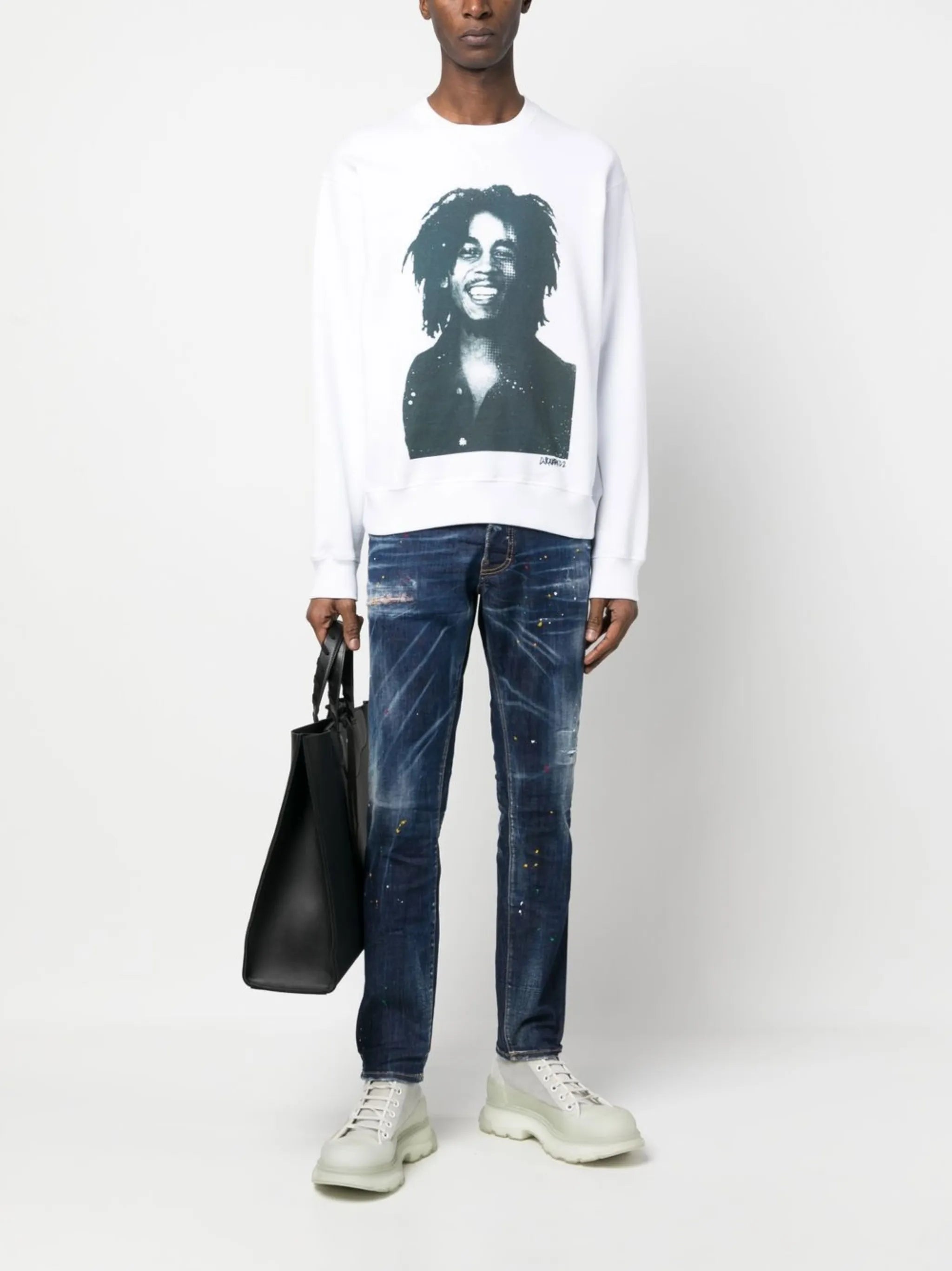 Bob Marley print sweatshirt