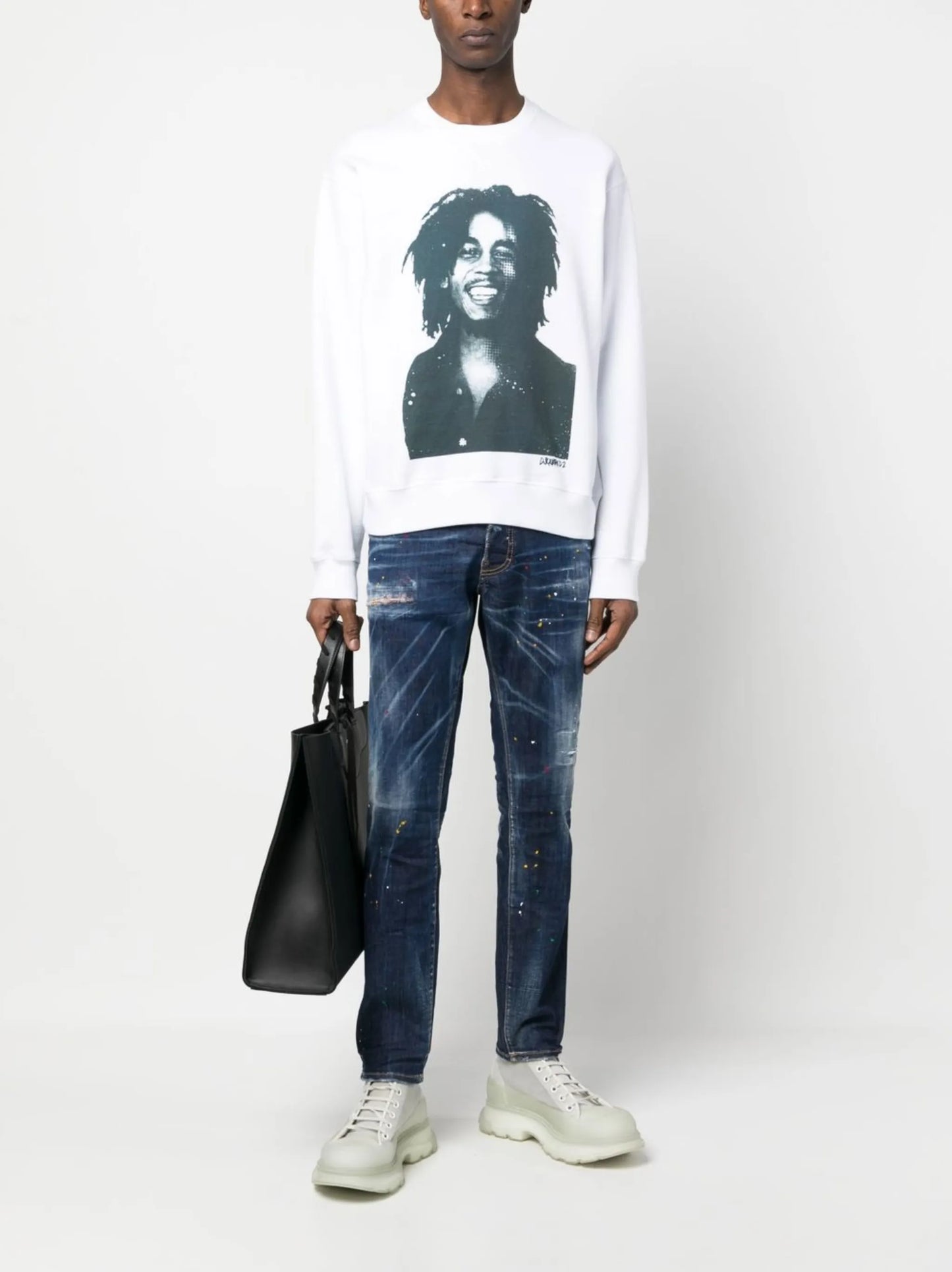 Bob Marley print sweatshirt