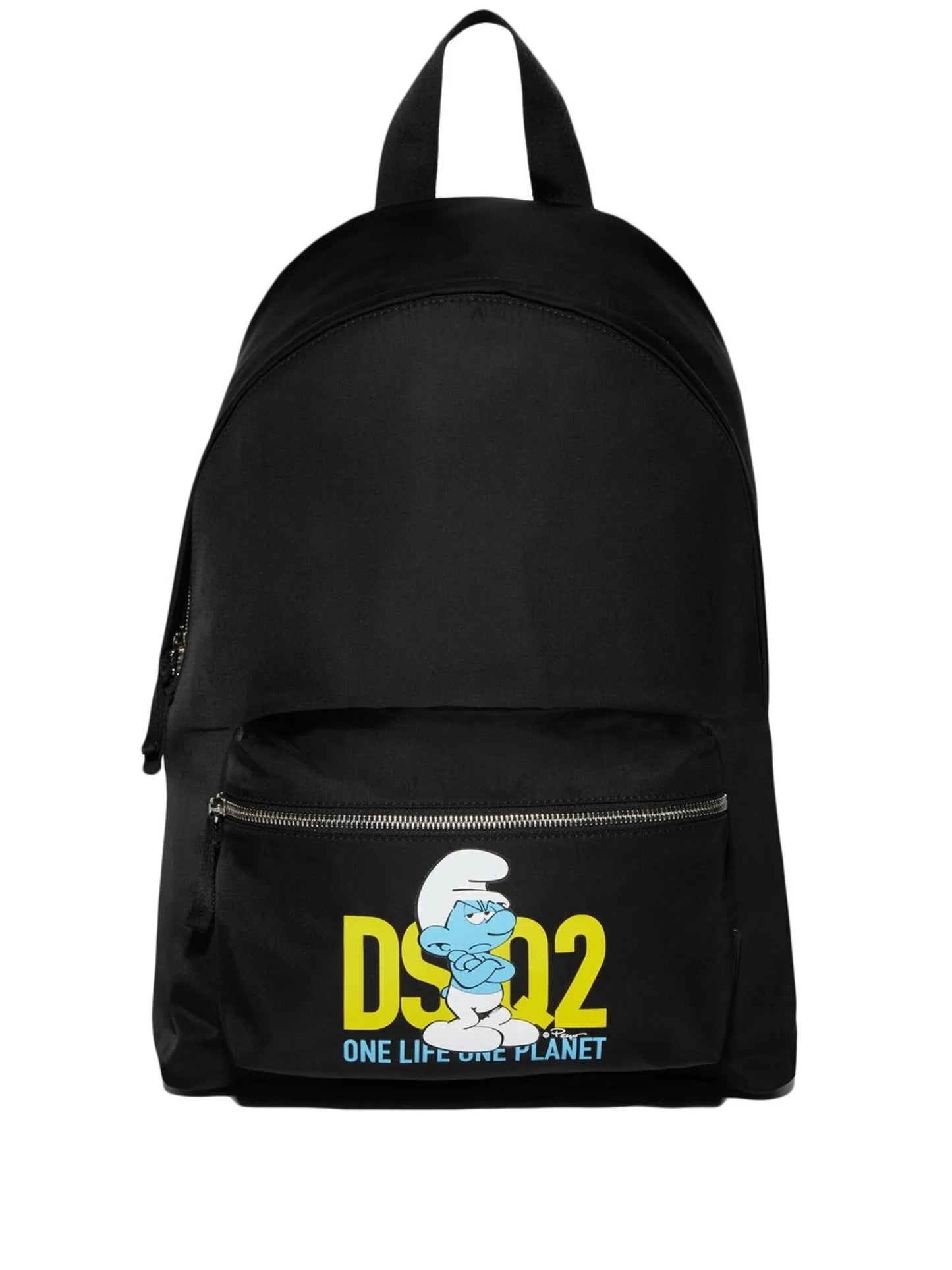 logo-print backpack