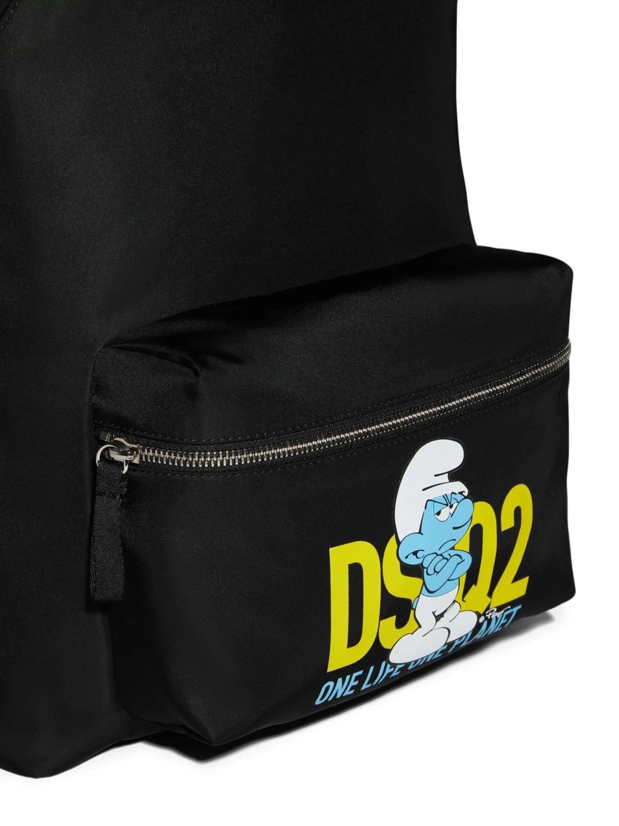 logo-print backpack
