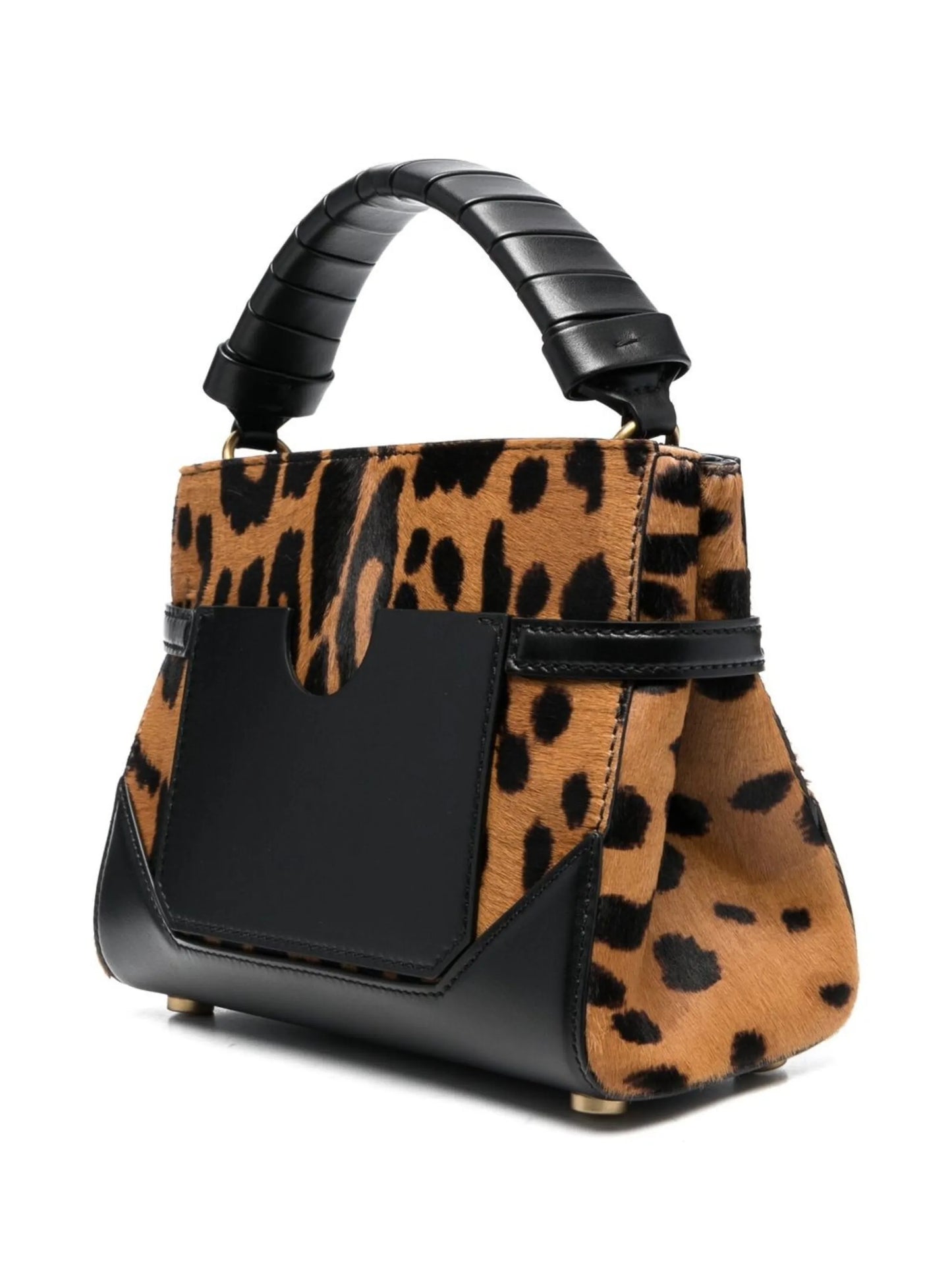 B-Buzz 22 leopard-print leather tote bag