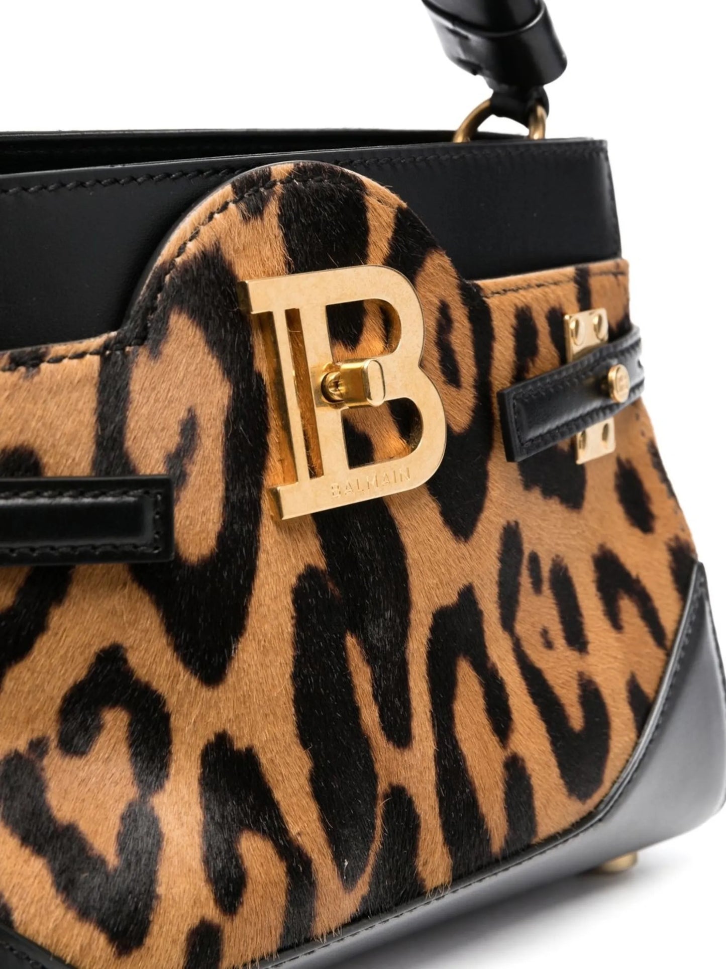 B-Buzz 22 leopard-print leather tote bag