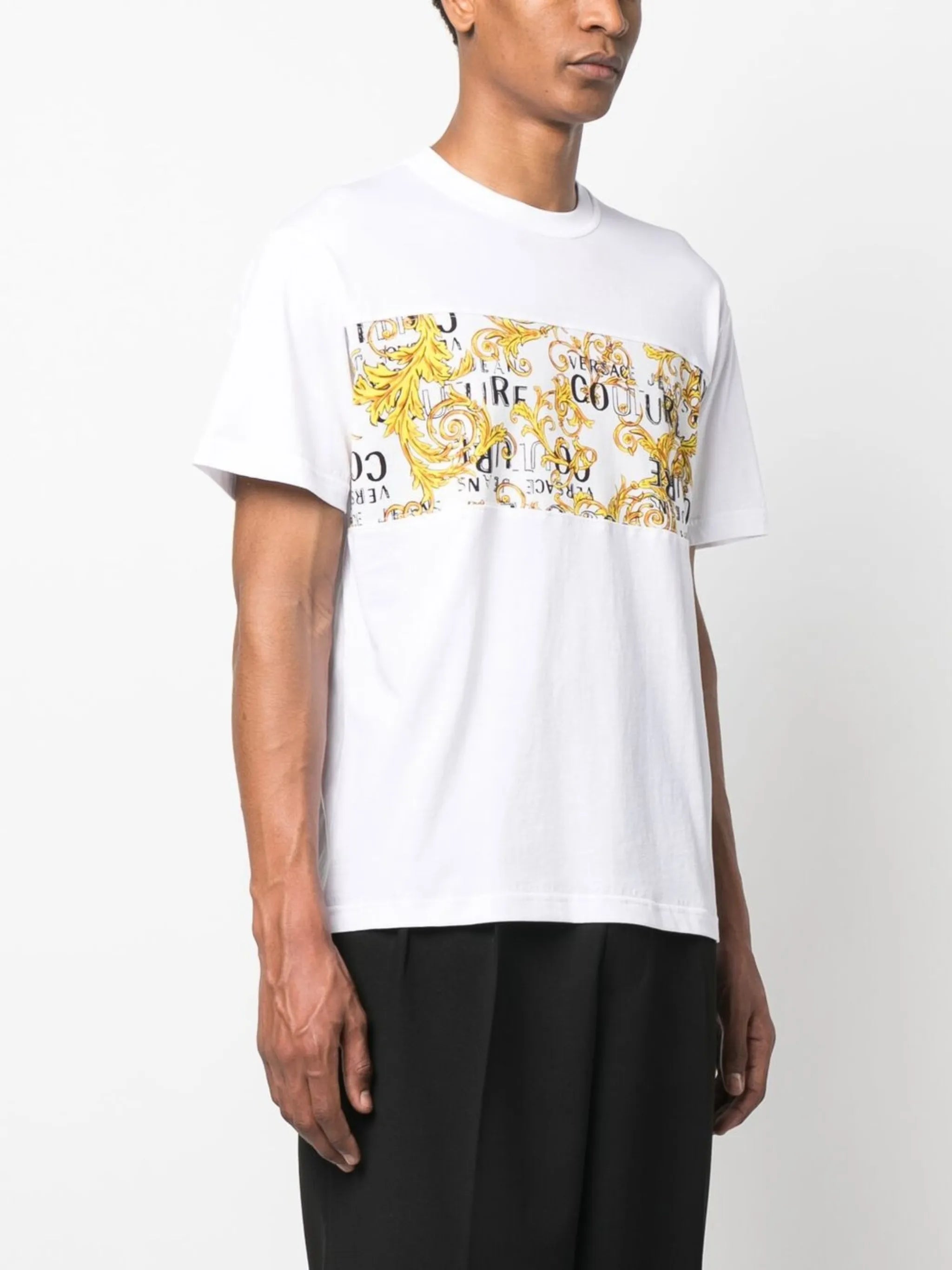 baroque-print T-shirt