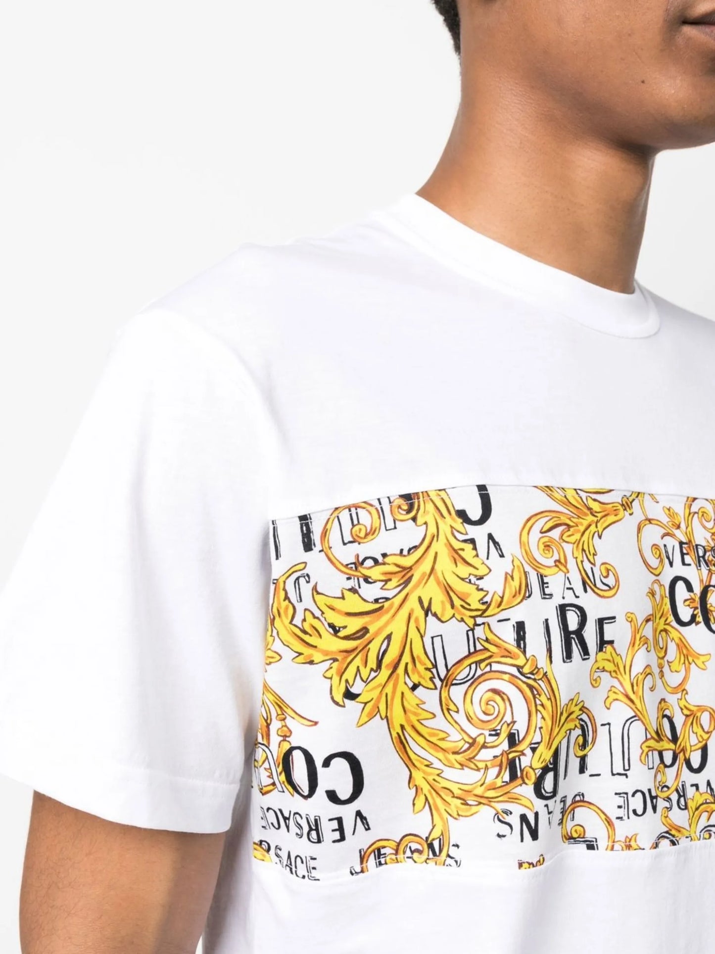 baroque-print T-shirt