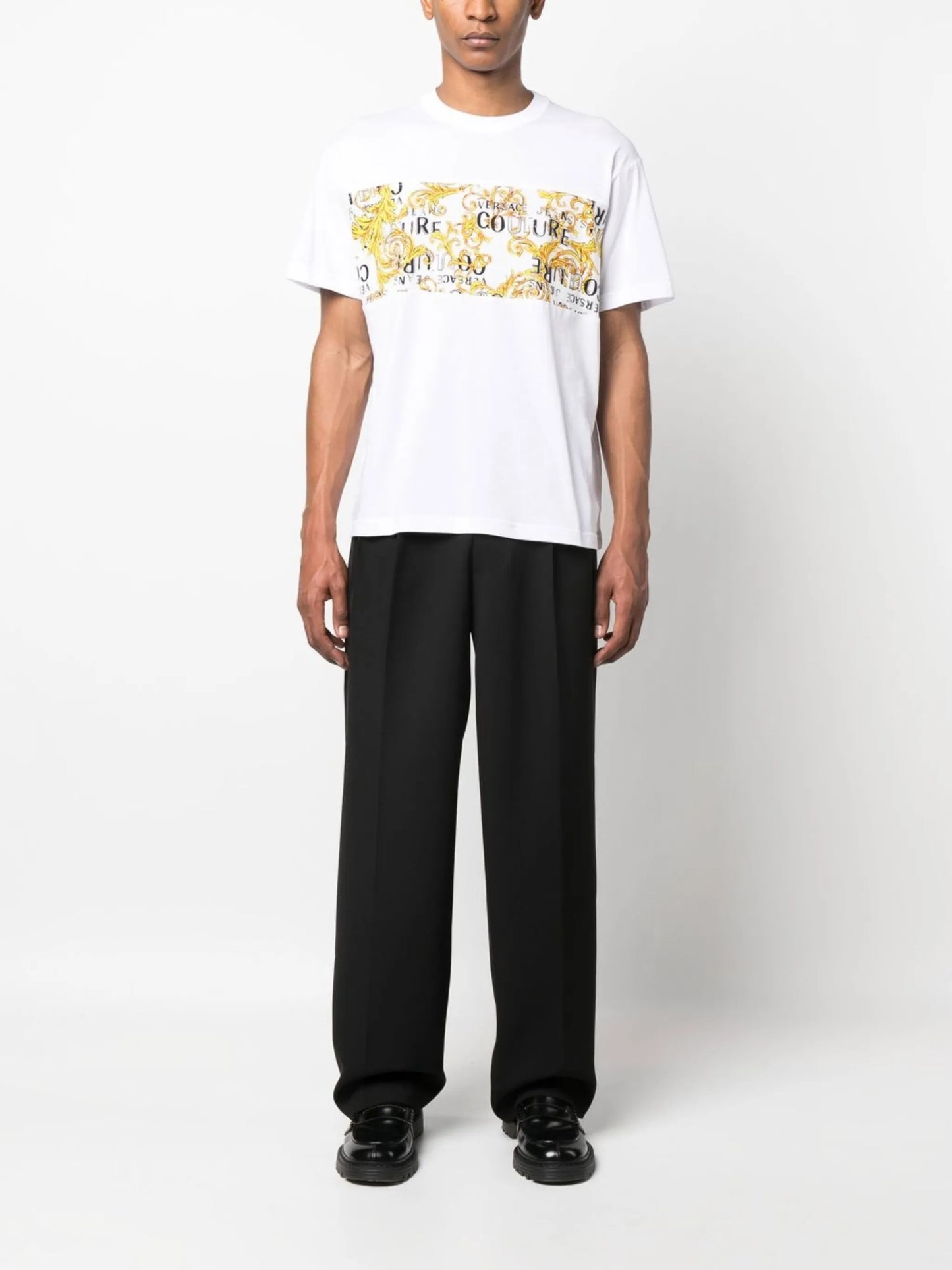 baroque-print T-shirt
