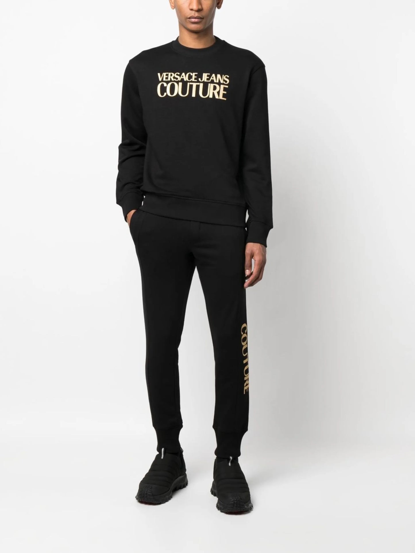 foil logo-print sweatshirt