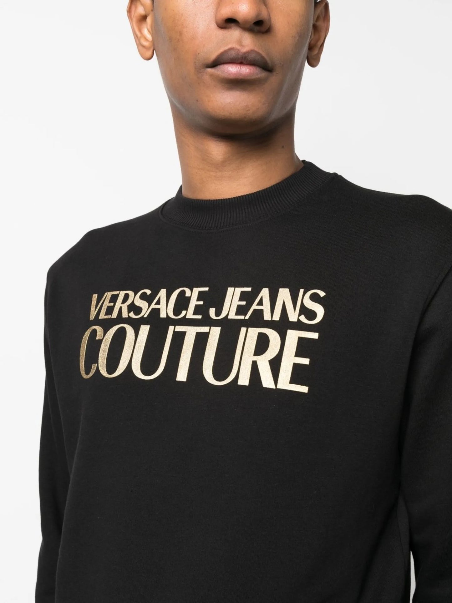foil logo-print sweatshirt