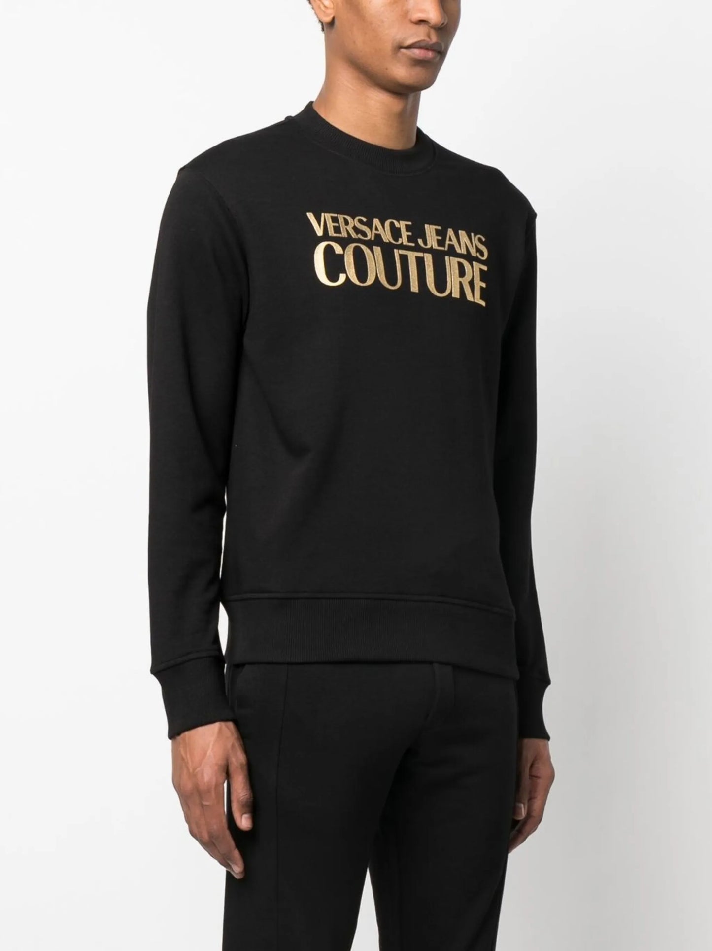 foil logo-print sweatshirt