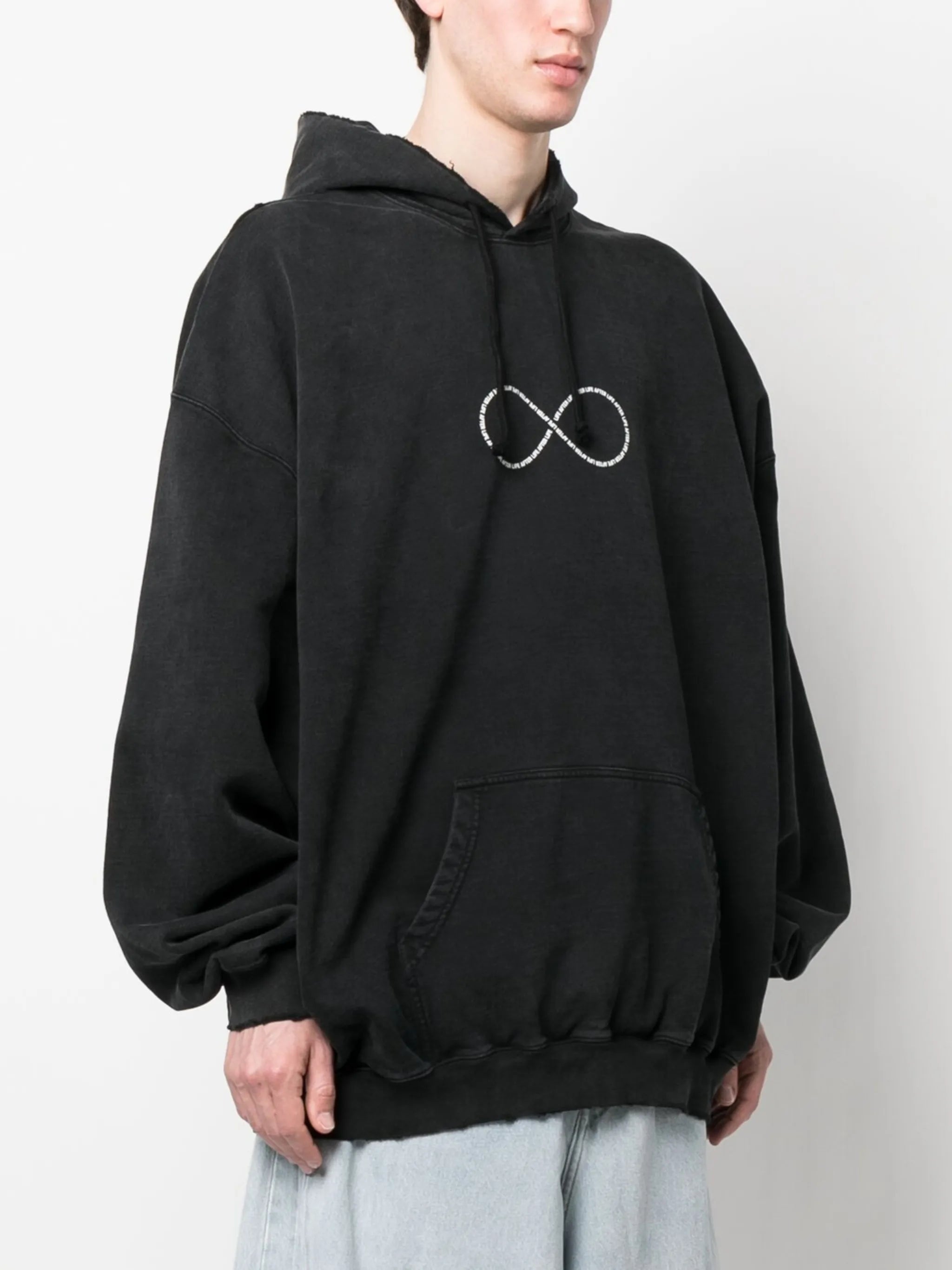 graphic-print hoodie