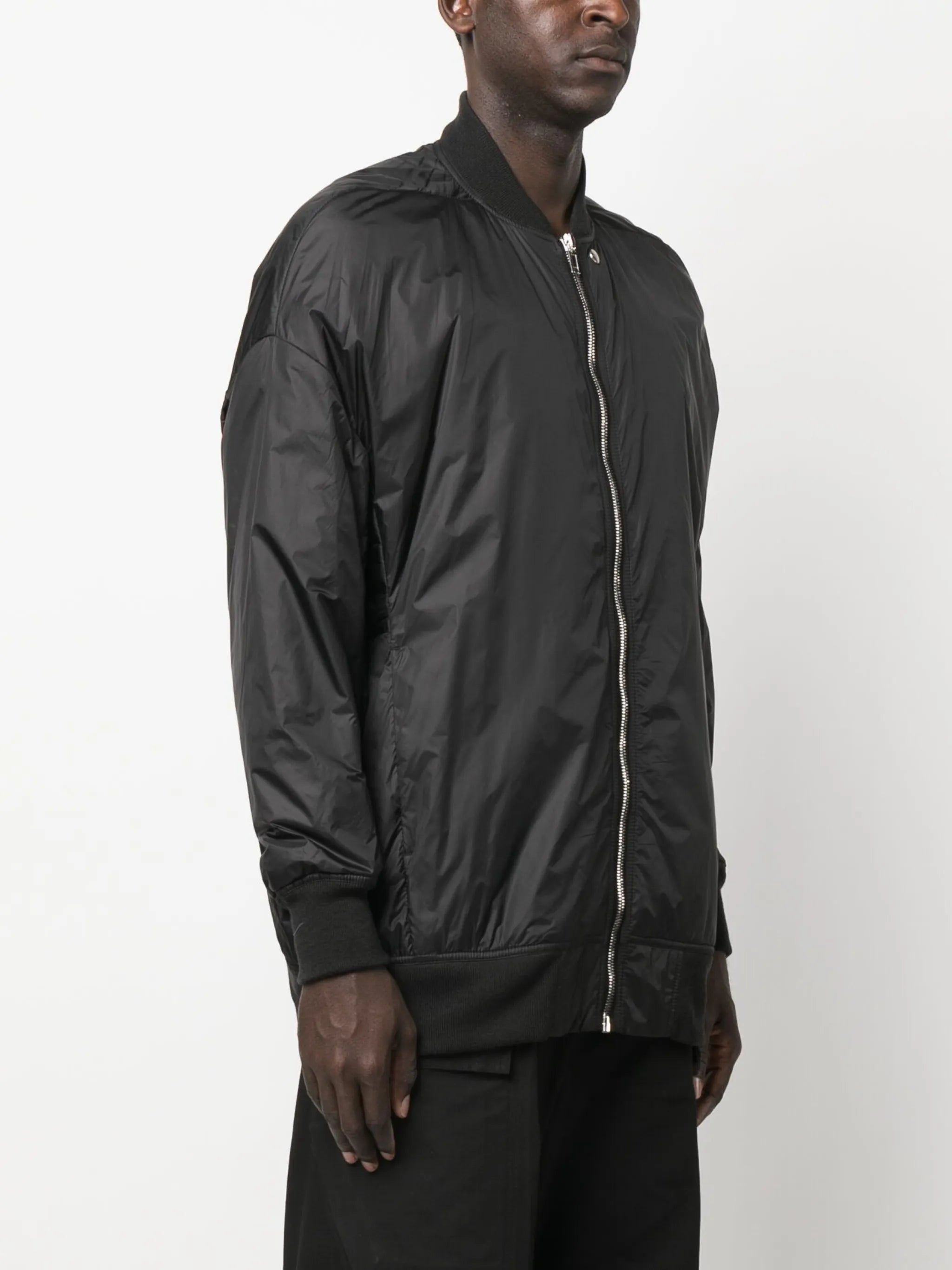 high-neck zip-up jacket